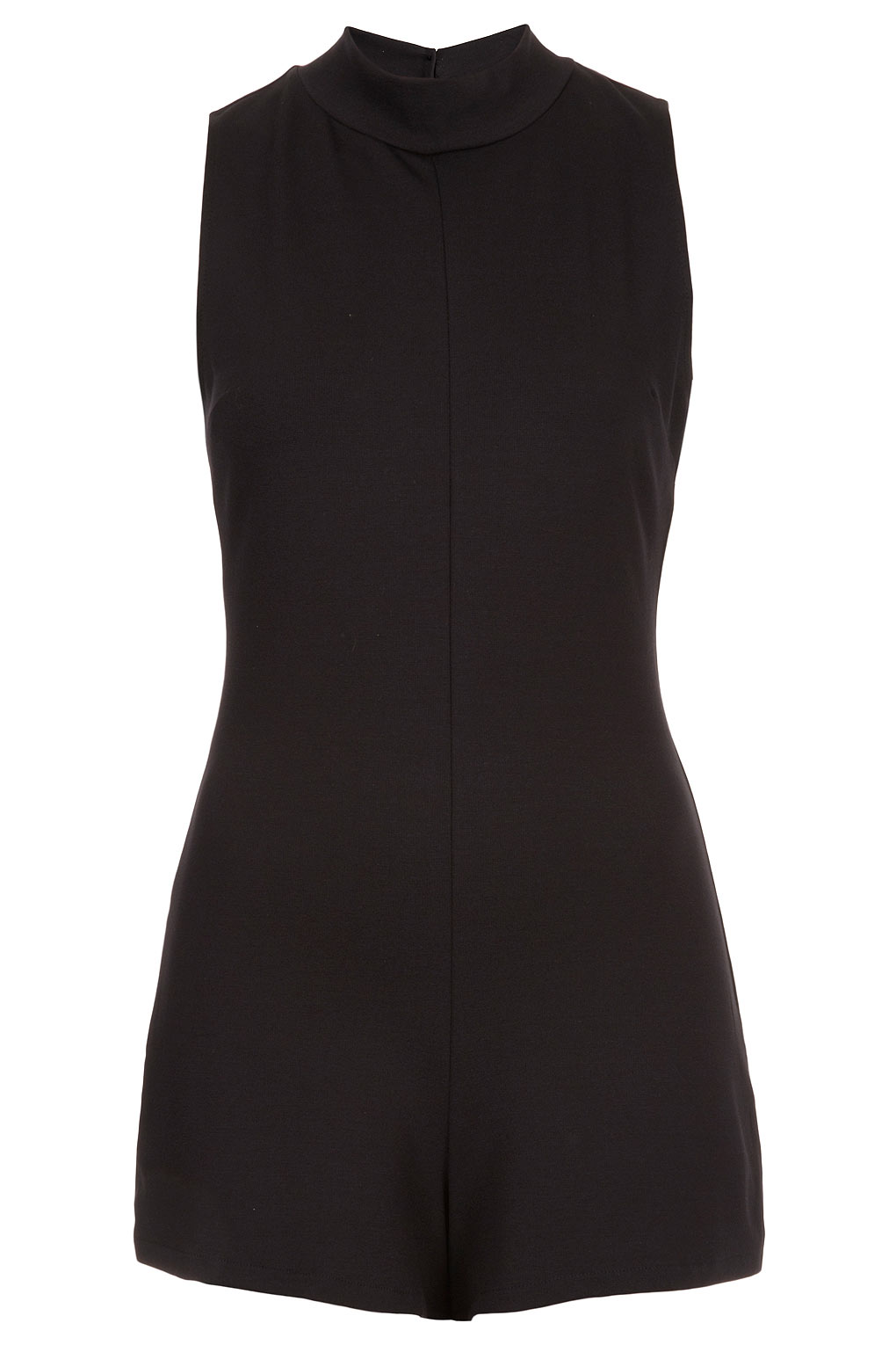 black high neck playsuit