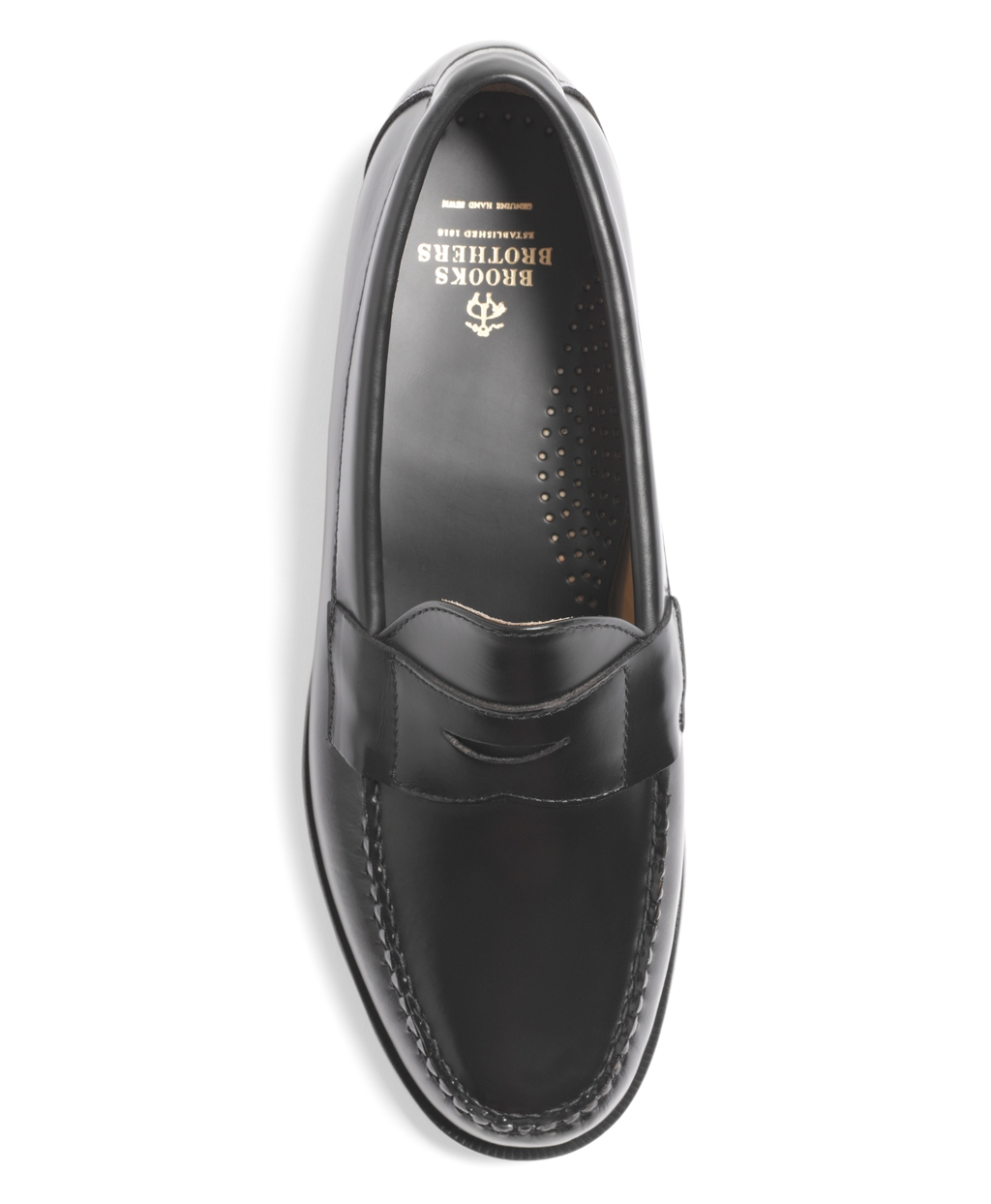 Brooks Brothers Classic Penny Loafers in Black for Men - Lyst