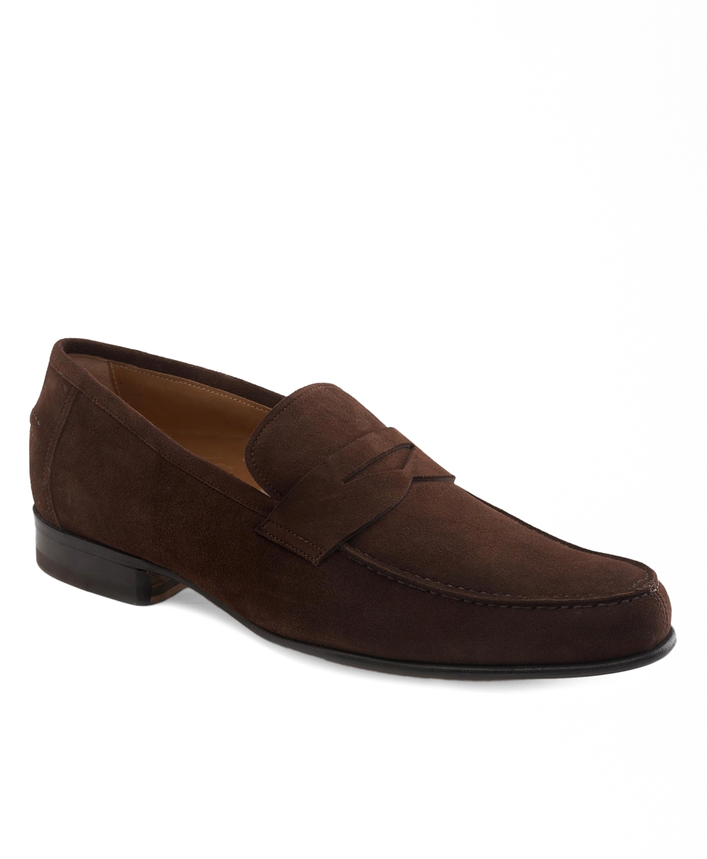Brooks Brothers Lightweight Suede Penny Loafers in Brown for Men ...