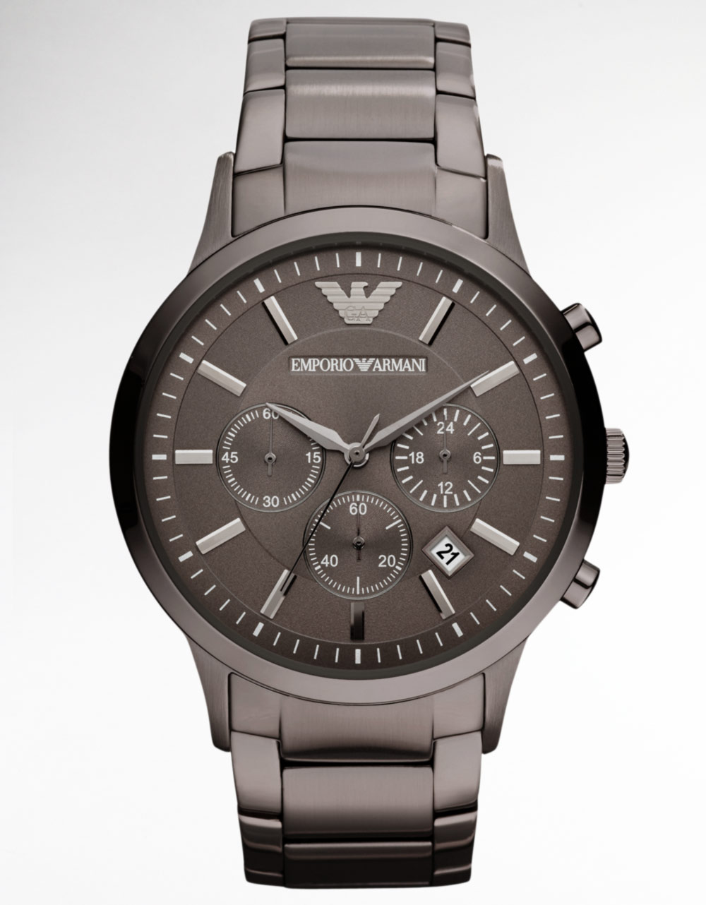 Emporio armani Mens Gunmetal Chronograph Watch for Men Lyst