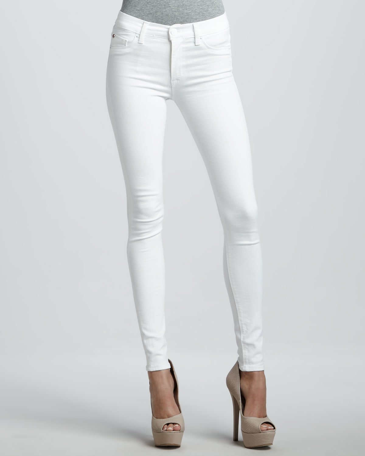 Germantown white super skinny jeans womens promgirl xmas