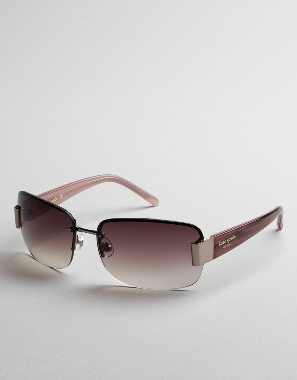 Kate Spade Nia Rimless Rectangle Sunglasses in Brown Lyst