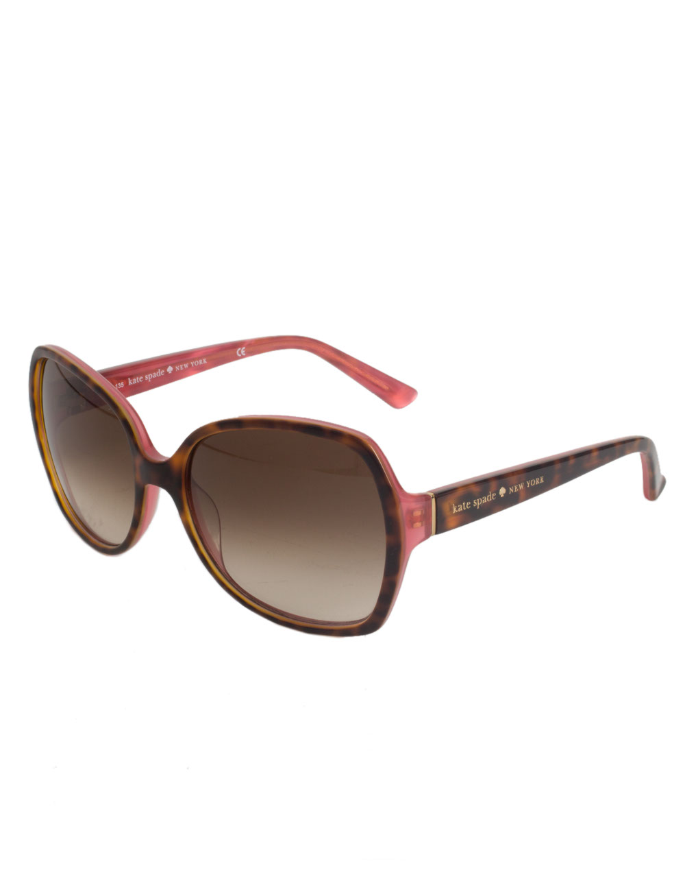 Kate Spade Halsey Square Sunglasses in Red (tortoise pink) | Lyst