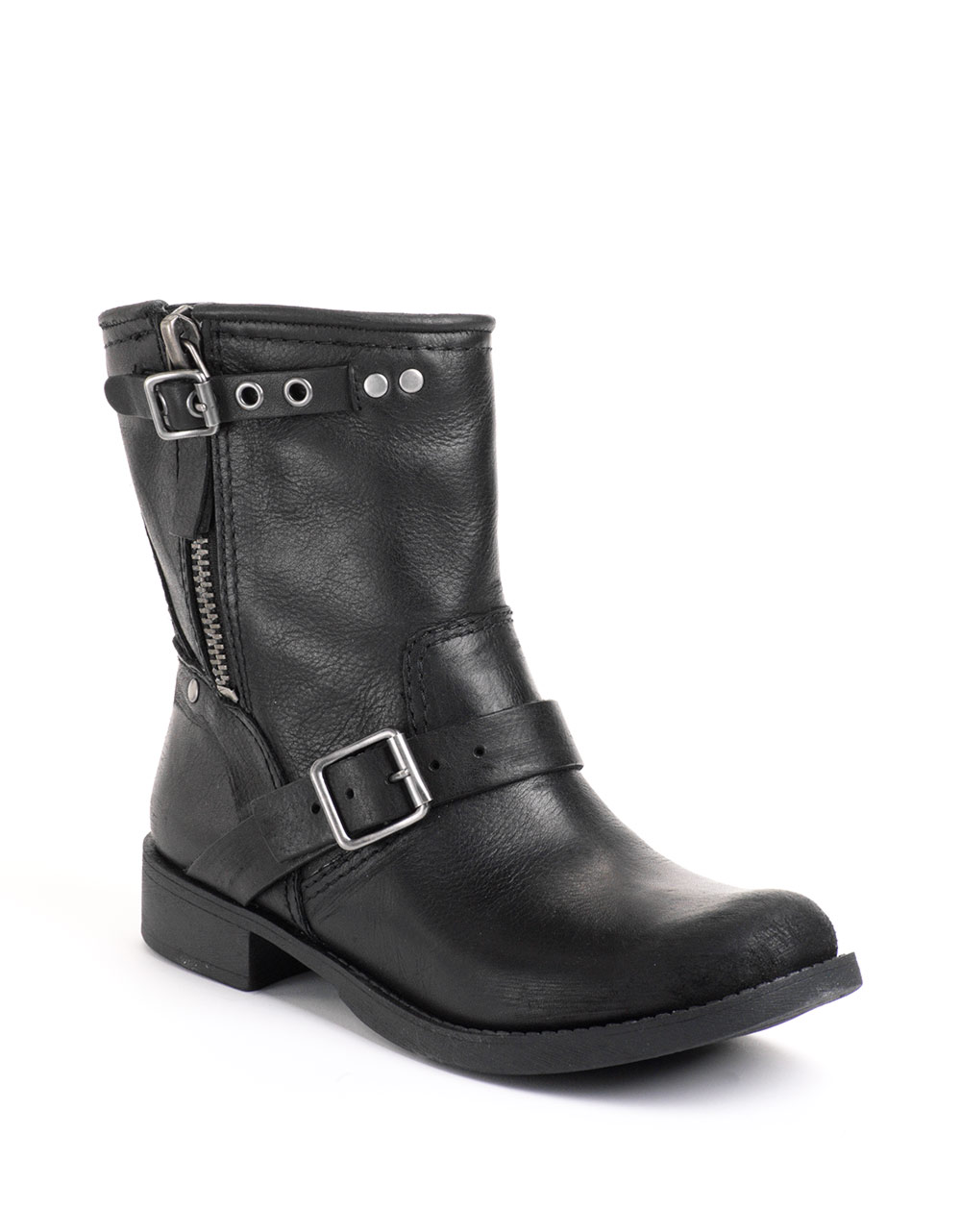 Nine West Runway Relief Leather Ankle Boots in Black le (Black) - Lyst