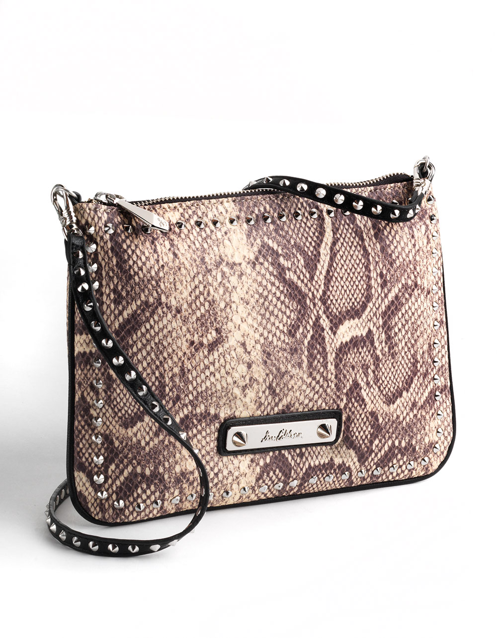 Sam edelman Snakeskin Print Pouch Crossbody Bag in Natural Lyst