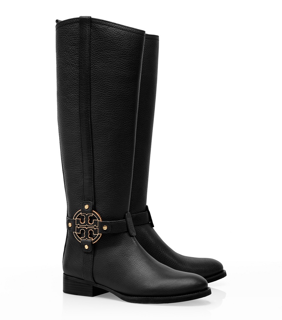tory burch quilted riding boots