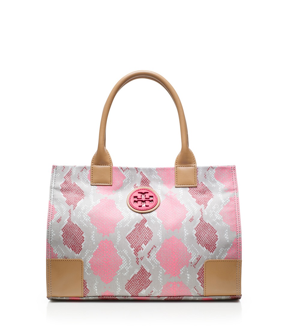 ella printed leather micro tote bag