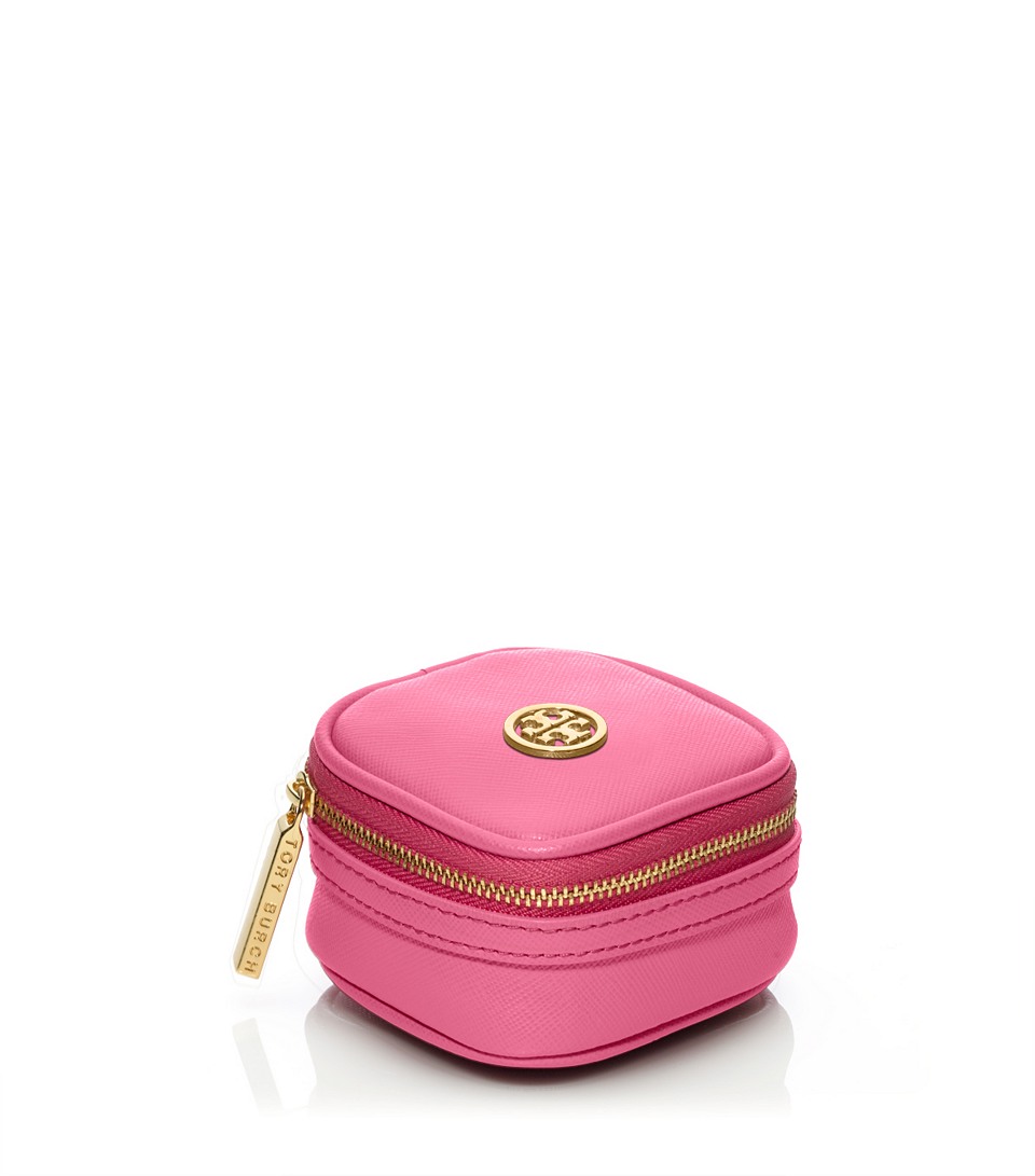 Tory Burch Robinson Tiny Jewelry Case in Pink | Lyst