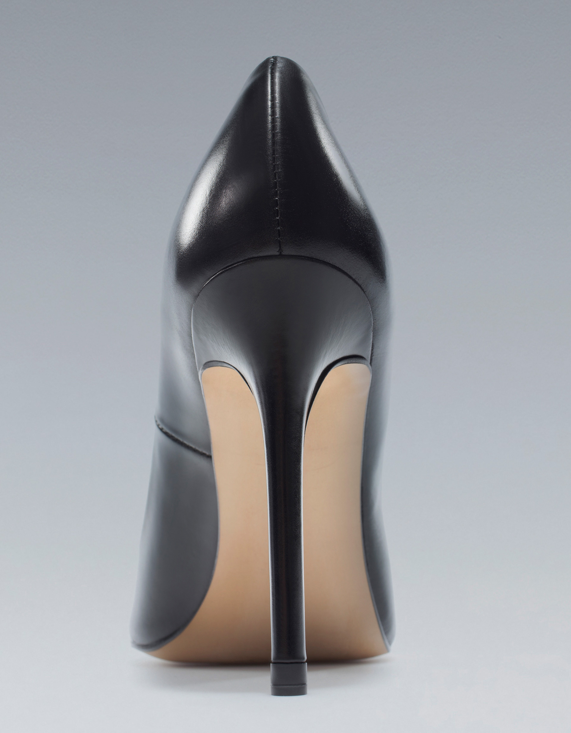 leather court heels