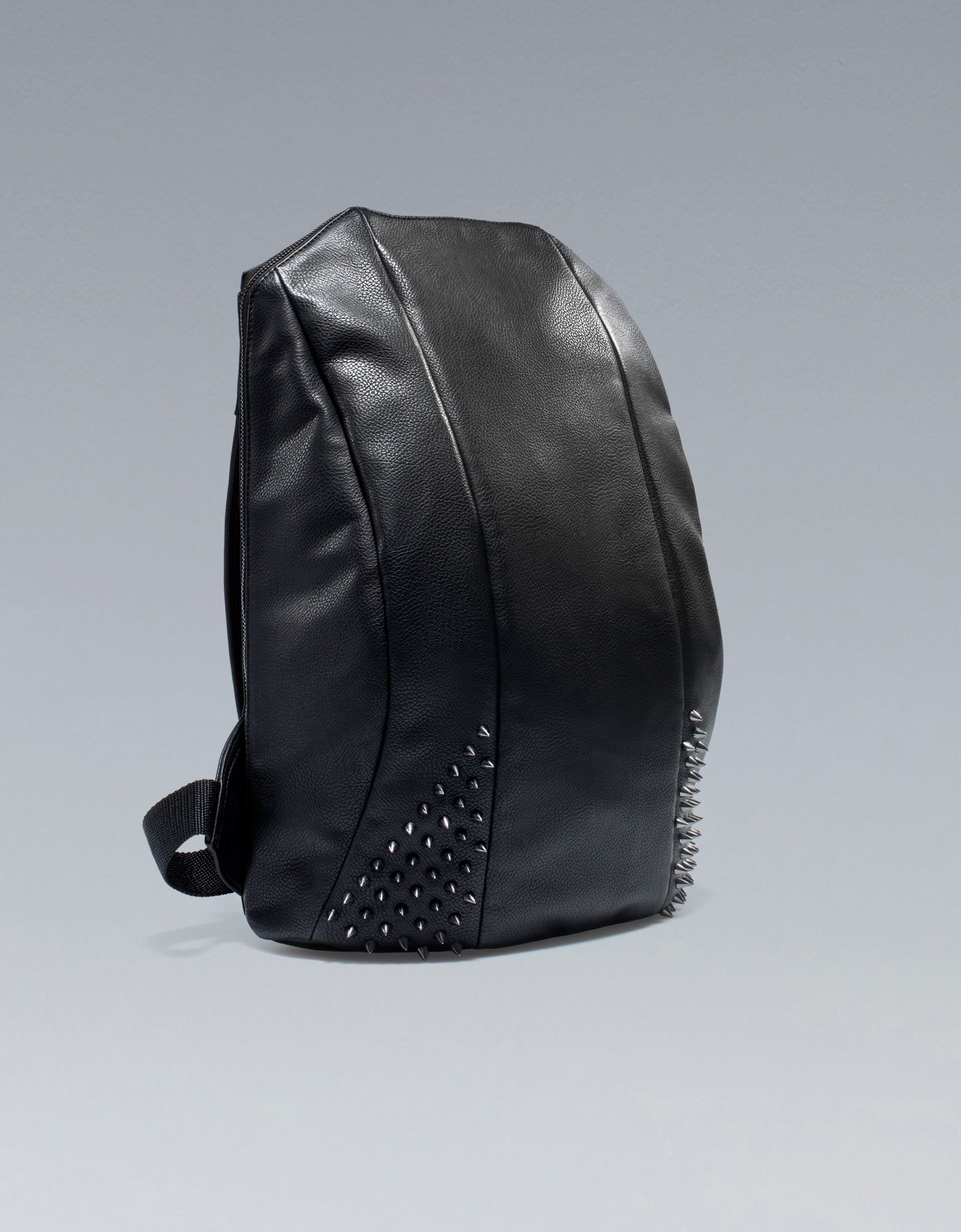 Zara Rucksack with Studs in Black for Men Lyst