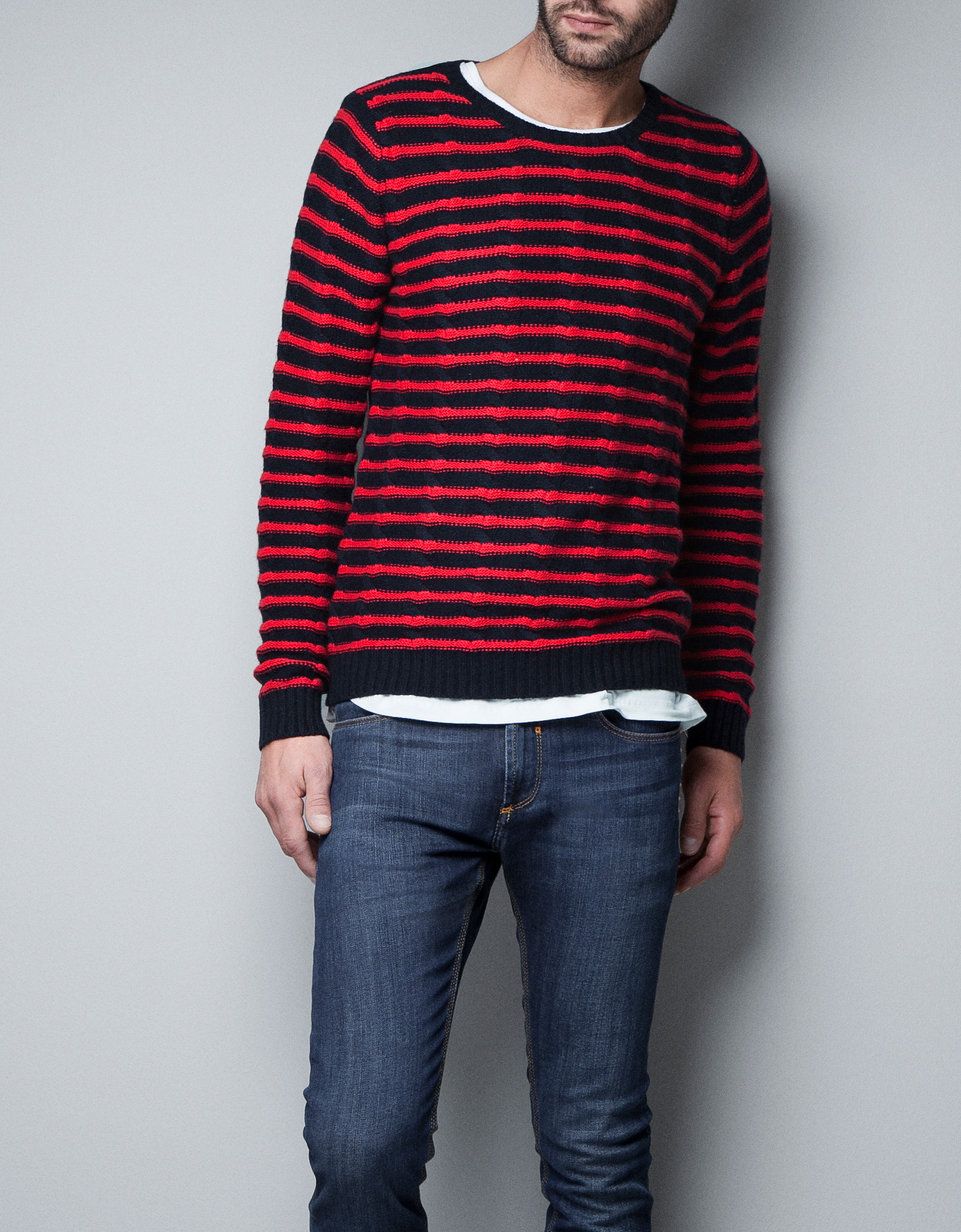 black pants with red and white striped zara