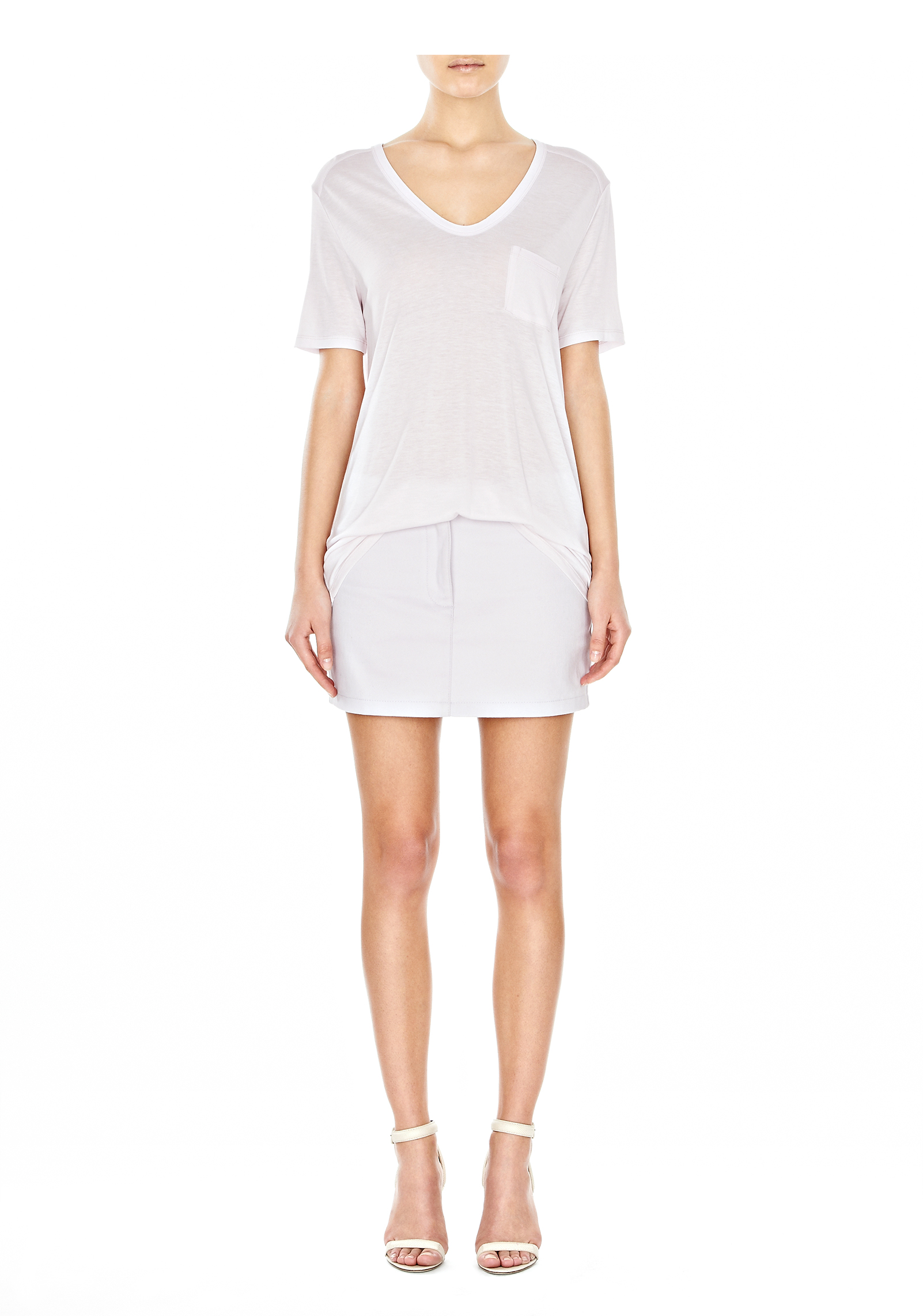 Lyst - T by alexander wang Pocket Tee in White