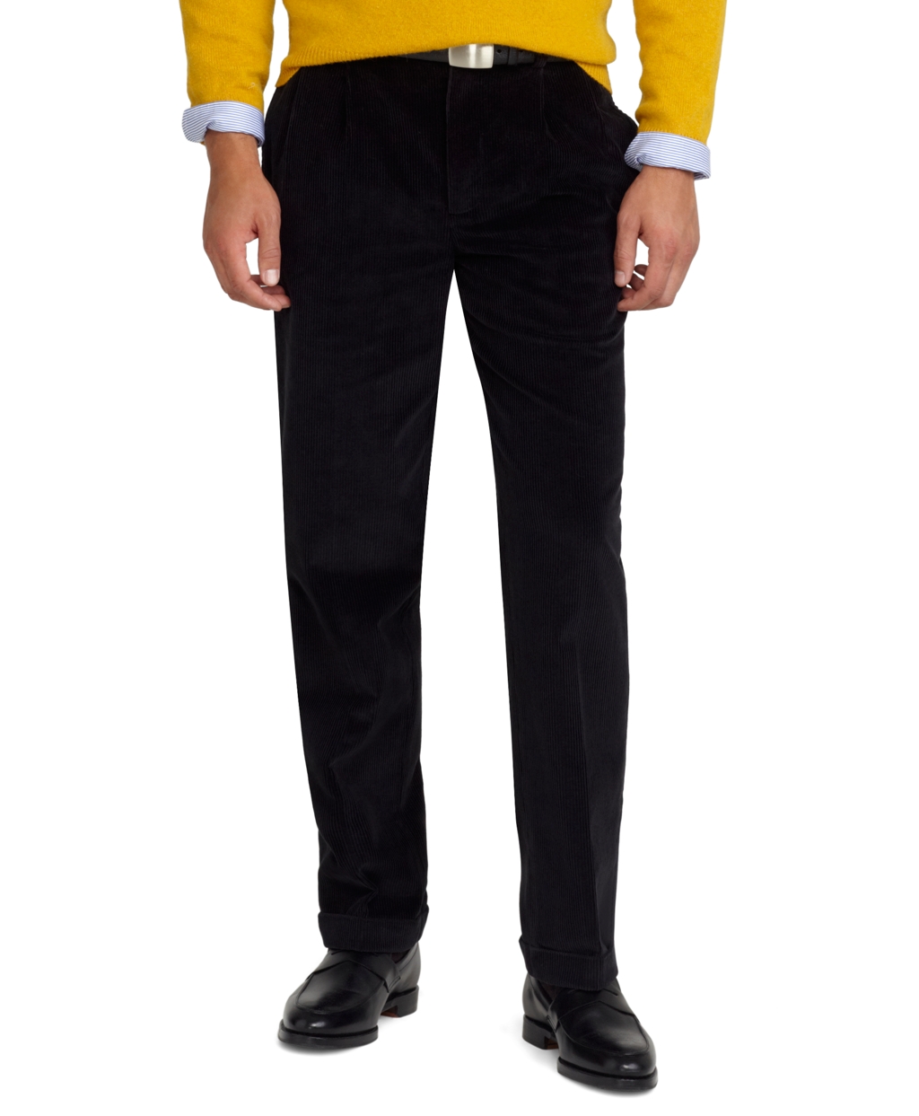black corduroy pants