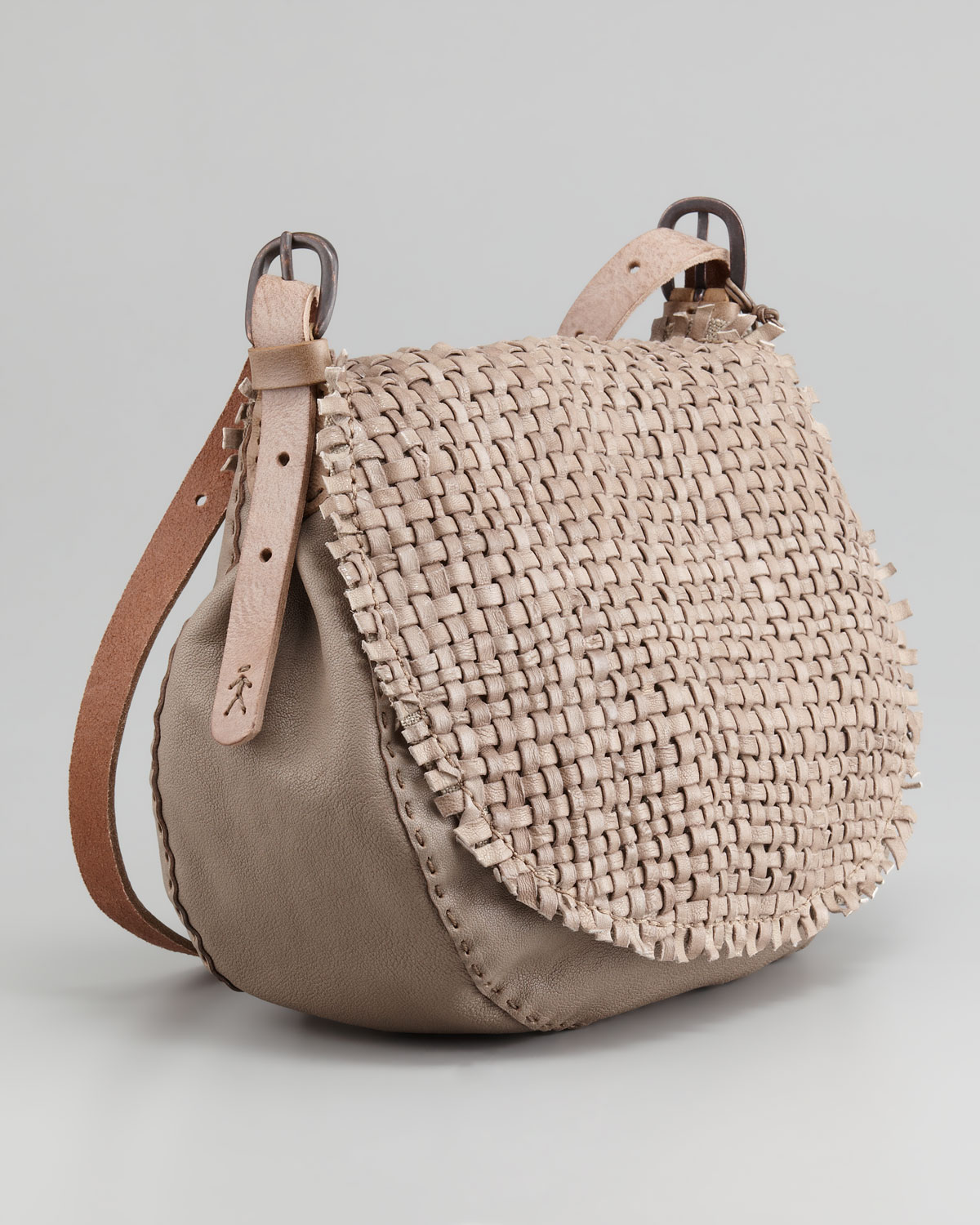 Lyst Henry Beguelin Palude Woven Crossbody Messenger Bag in Brown