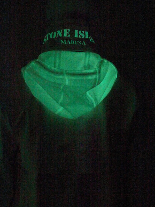 Stone Island Glow in The Dark Techno Nylon Jacket in White for Men | Lyst