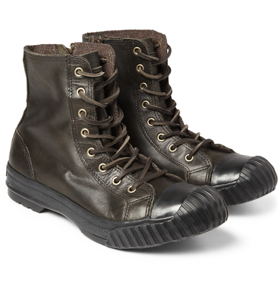 Converse Bosey Chuck Taylor All Star Leather Boots in Brown for Men | Lyst