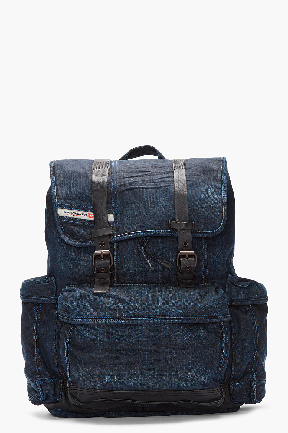 DIESEL Denim Backpack in Indigo (Blue) for Men Lyst