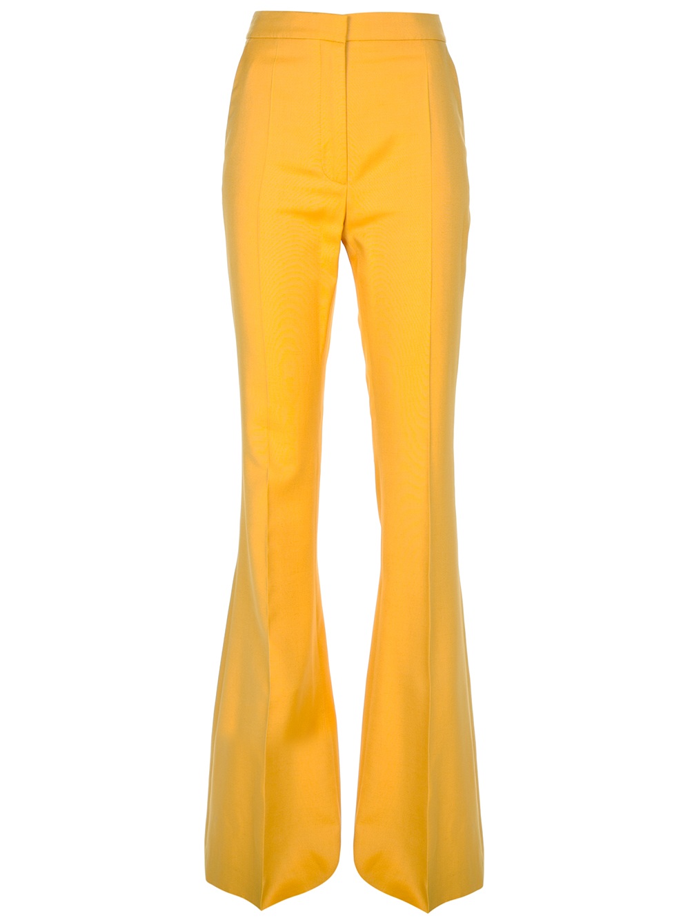 Stella McCartney Flared Trouser in Yellow - Lyst