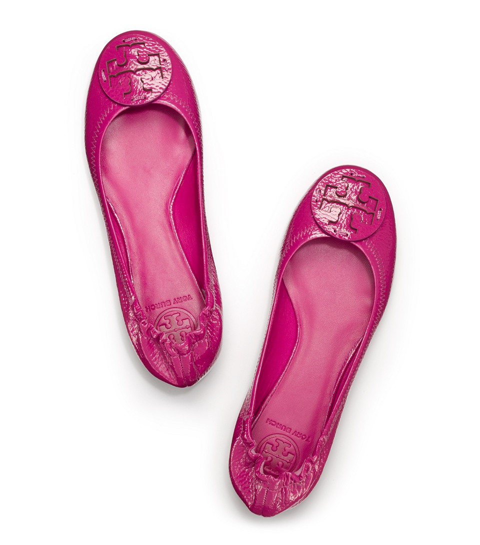 tory burch purple ballet flats