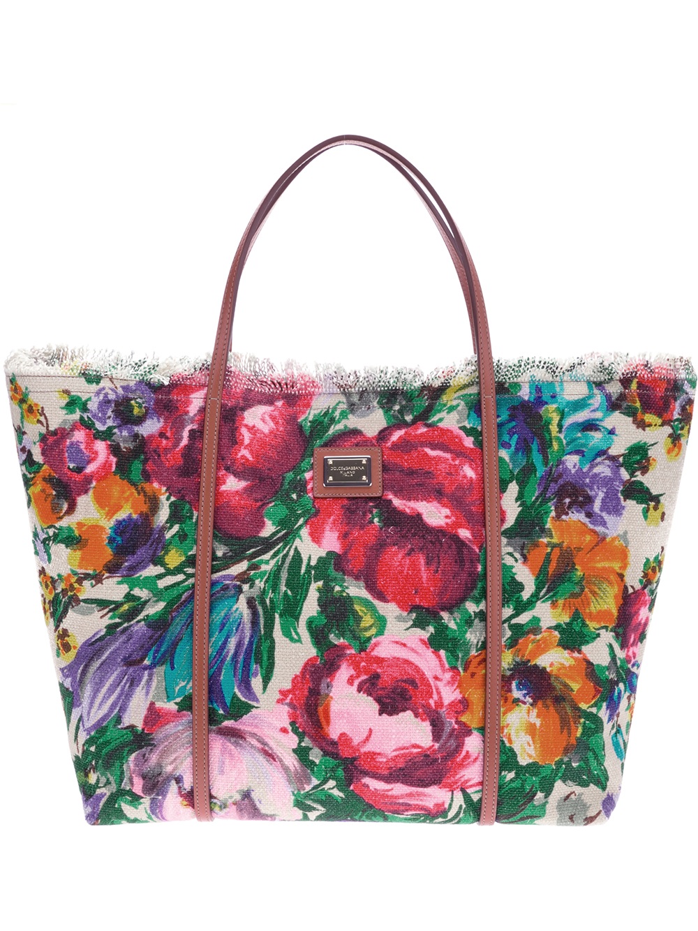 Dolce & Gabbana Floral Tote - Lyst