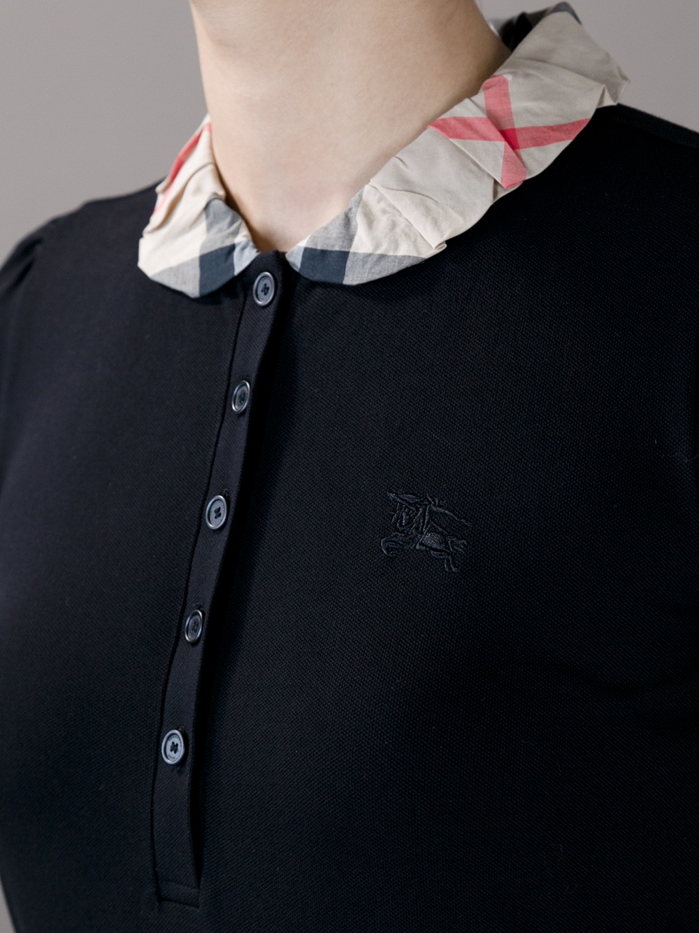 burberry collar polo shirt