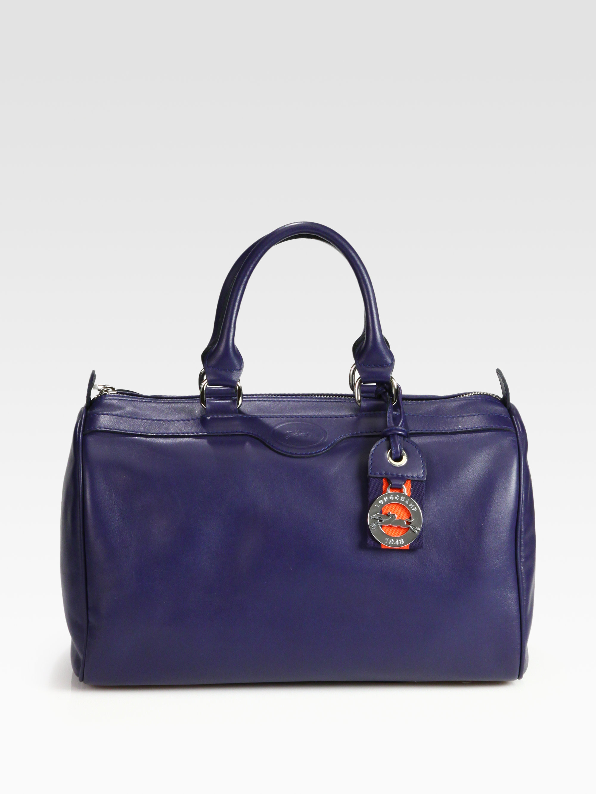 Longchamp Au Sultan Leather Bowler Bag Navy in Blue Lyst