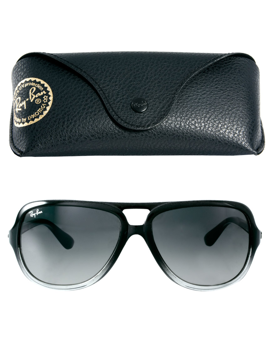 Ray Ban Aviator Sunglasses In Black For Men Lyst
