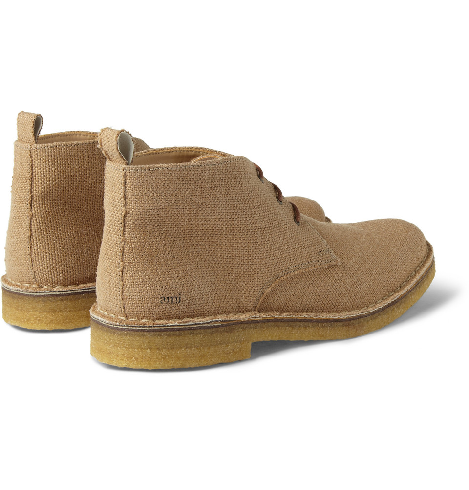 canvas desert boots mens
