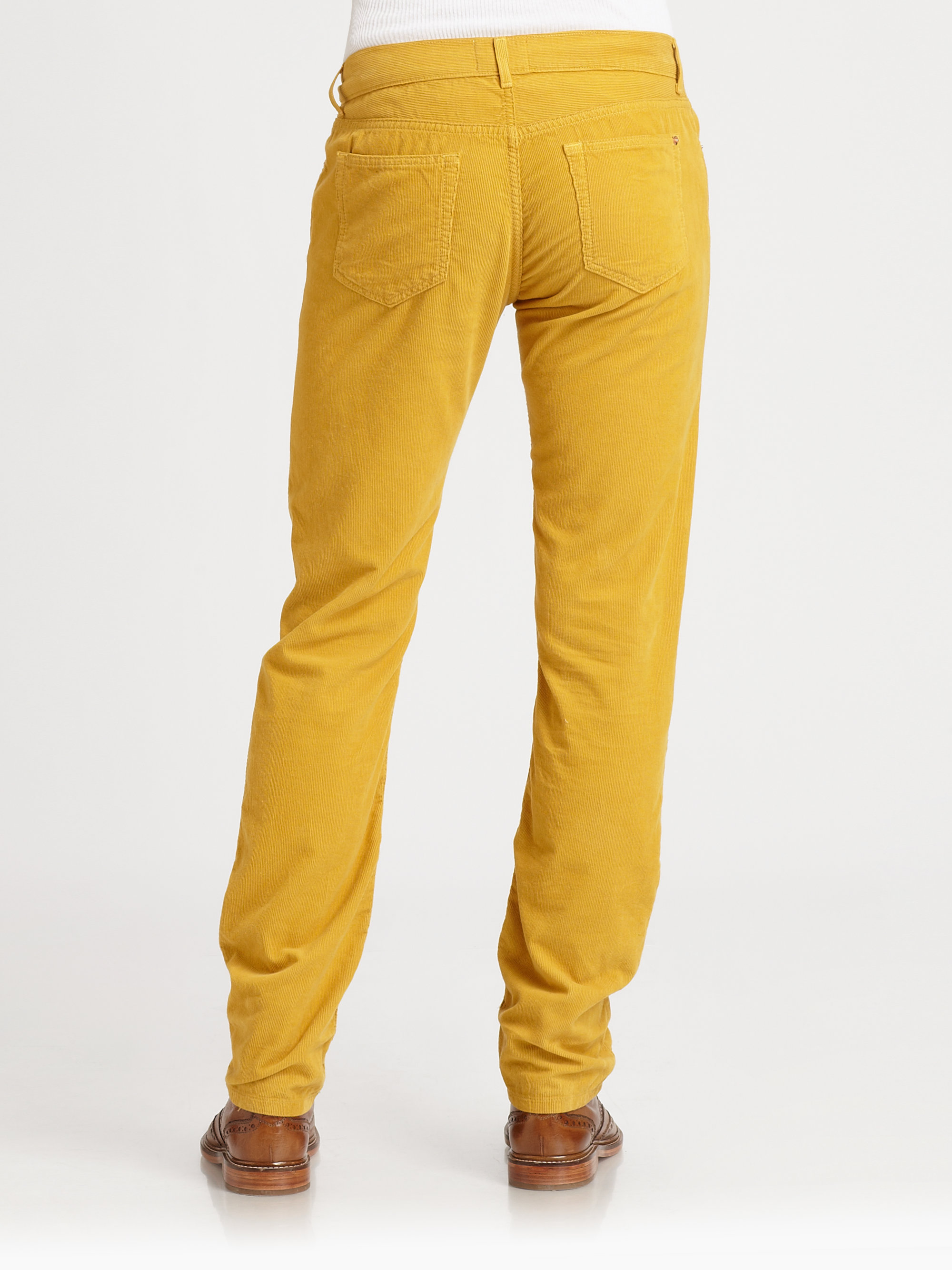 Band of outsiders Corduroy Pants in Yellow for Men | Lyst