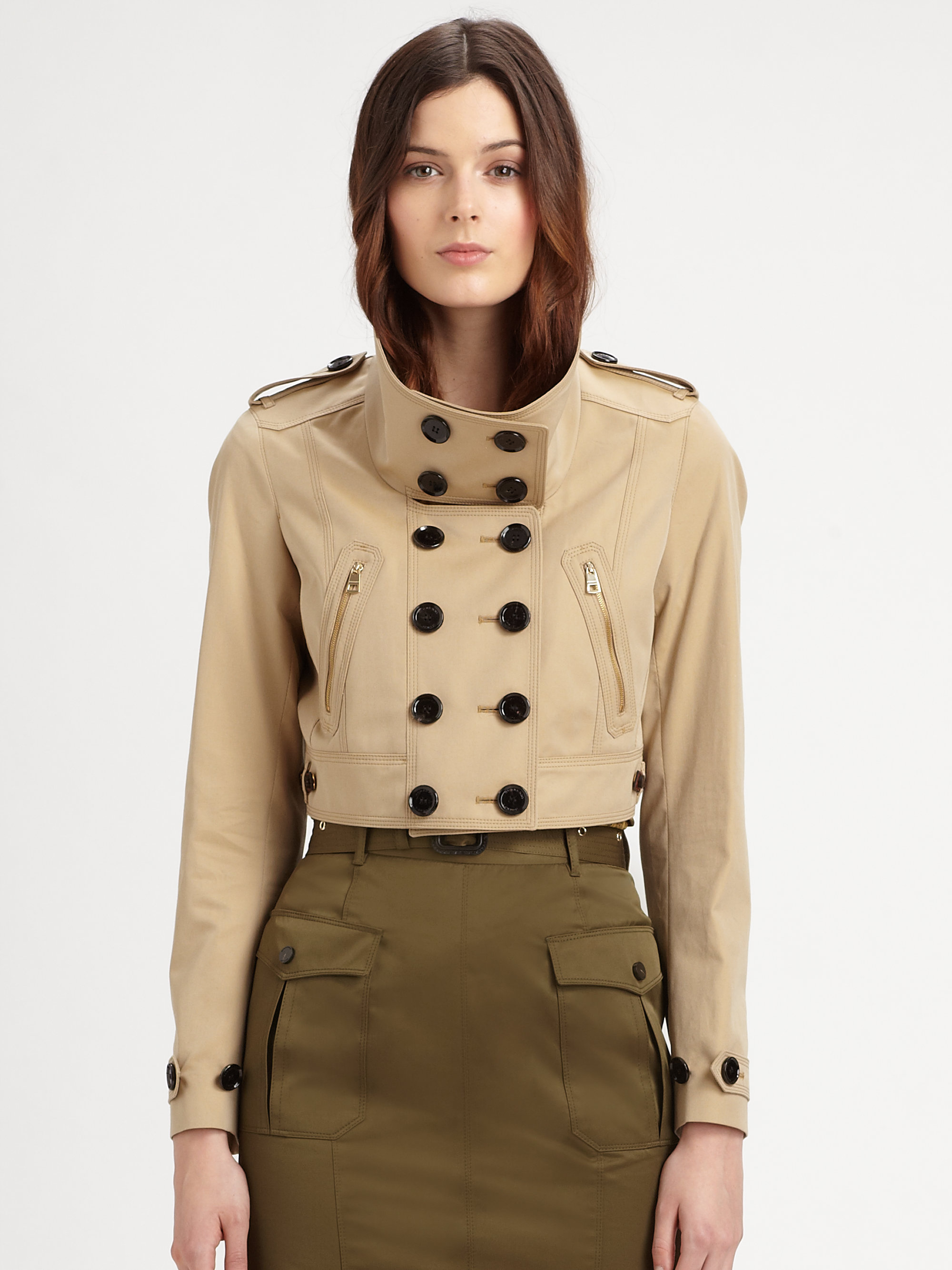 burberry cropped jacket