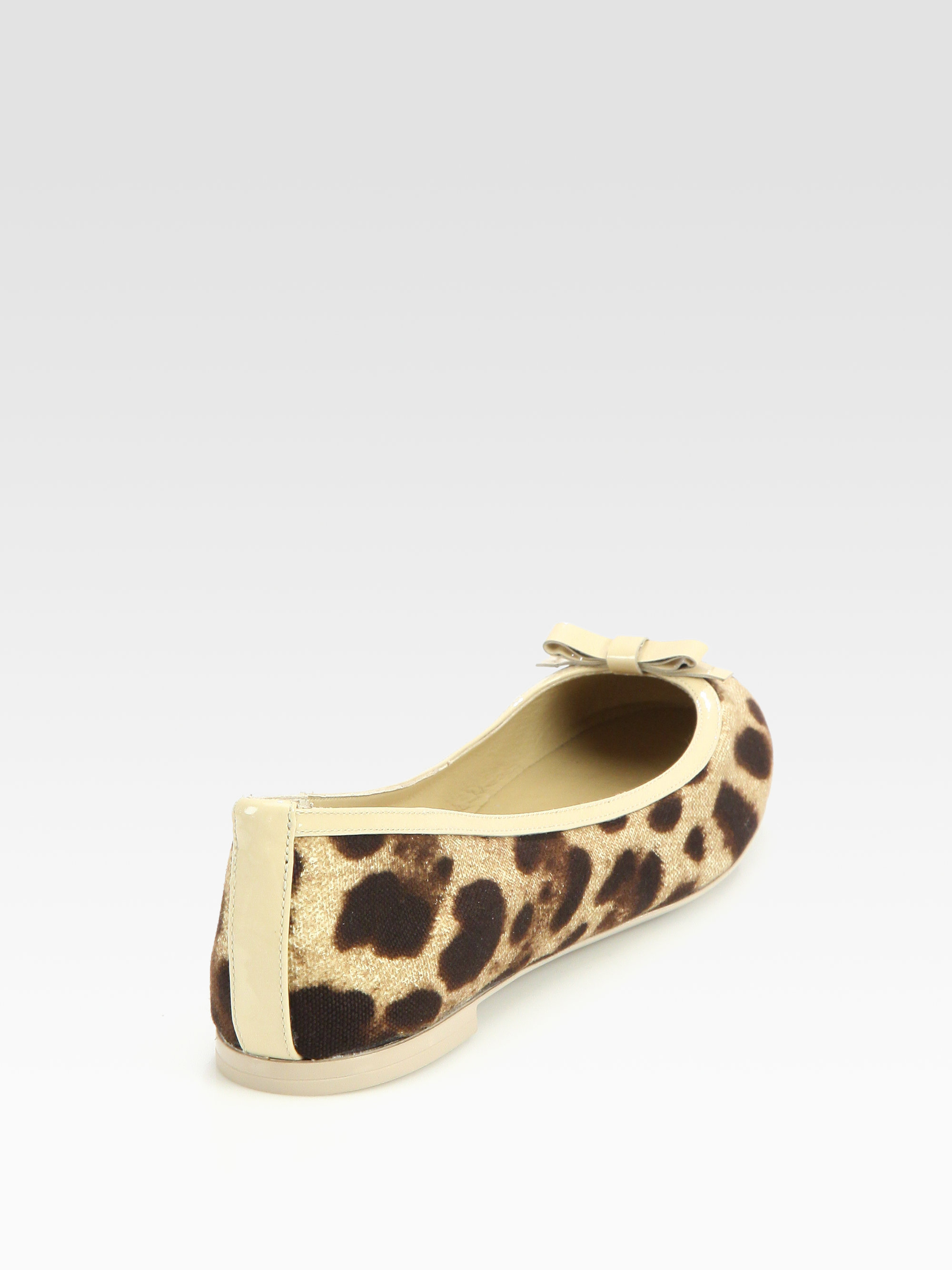 Dolce & Gabbana Leopard Print Ballet Flats in Animal (leopard) | Lyst