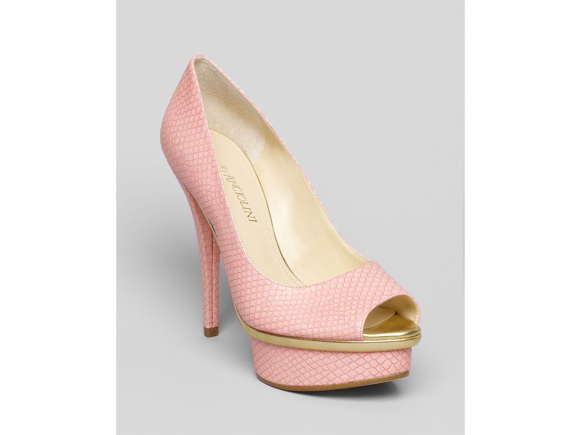 enzo angiolini peep toe pumps