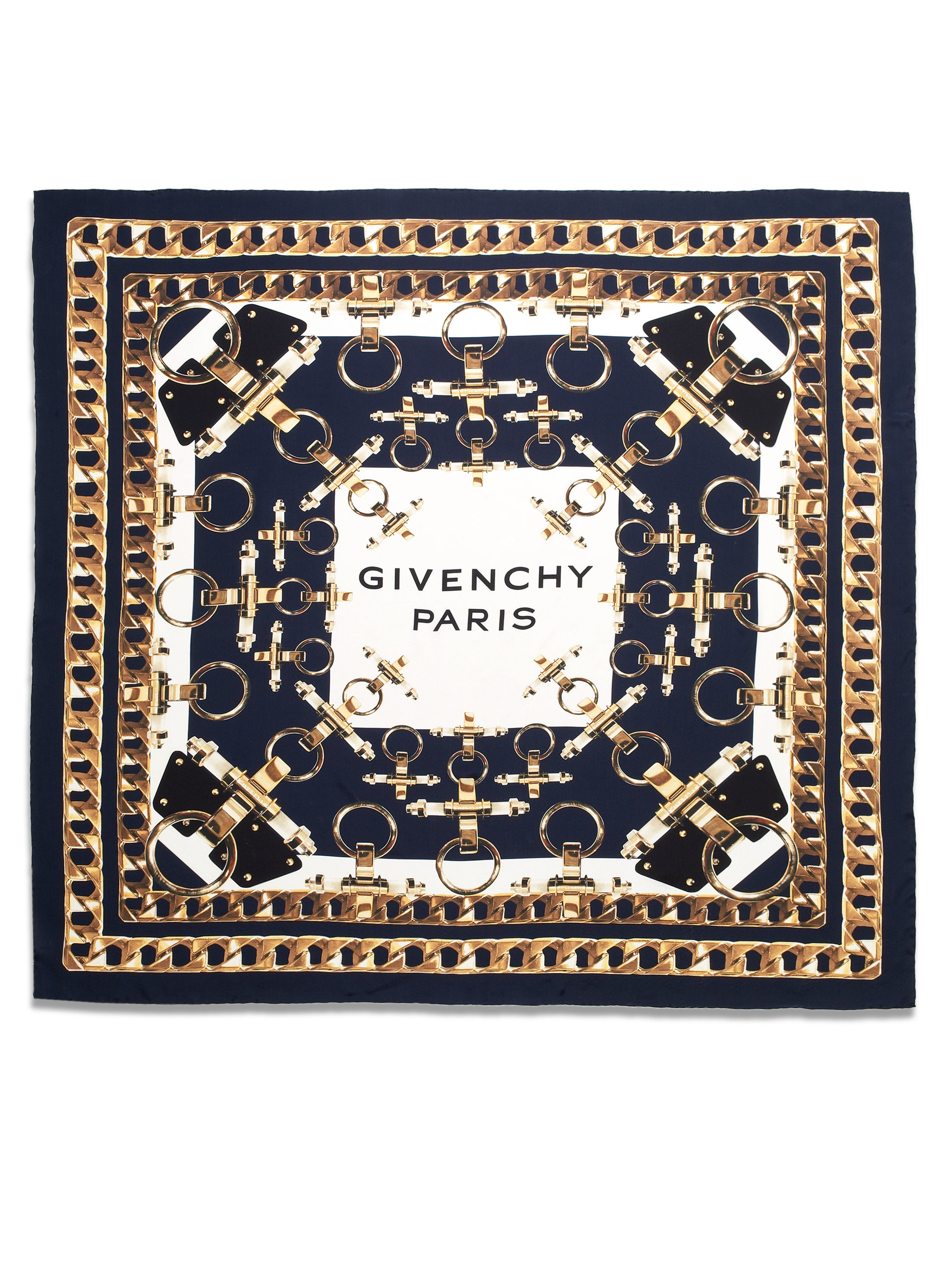 givenchy blue scarf