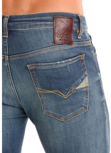Guess Skinny Rugged Shade Jeans in Blue for Men | Lyst