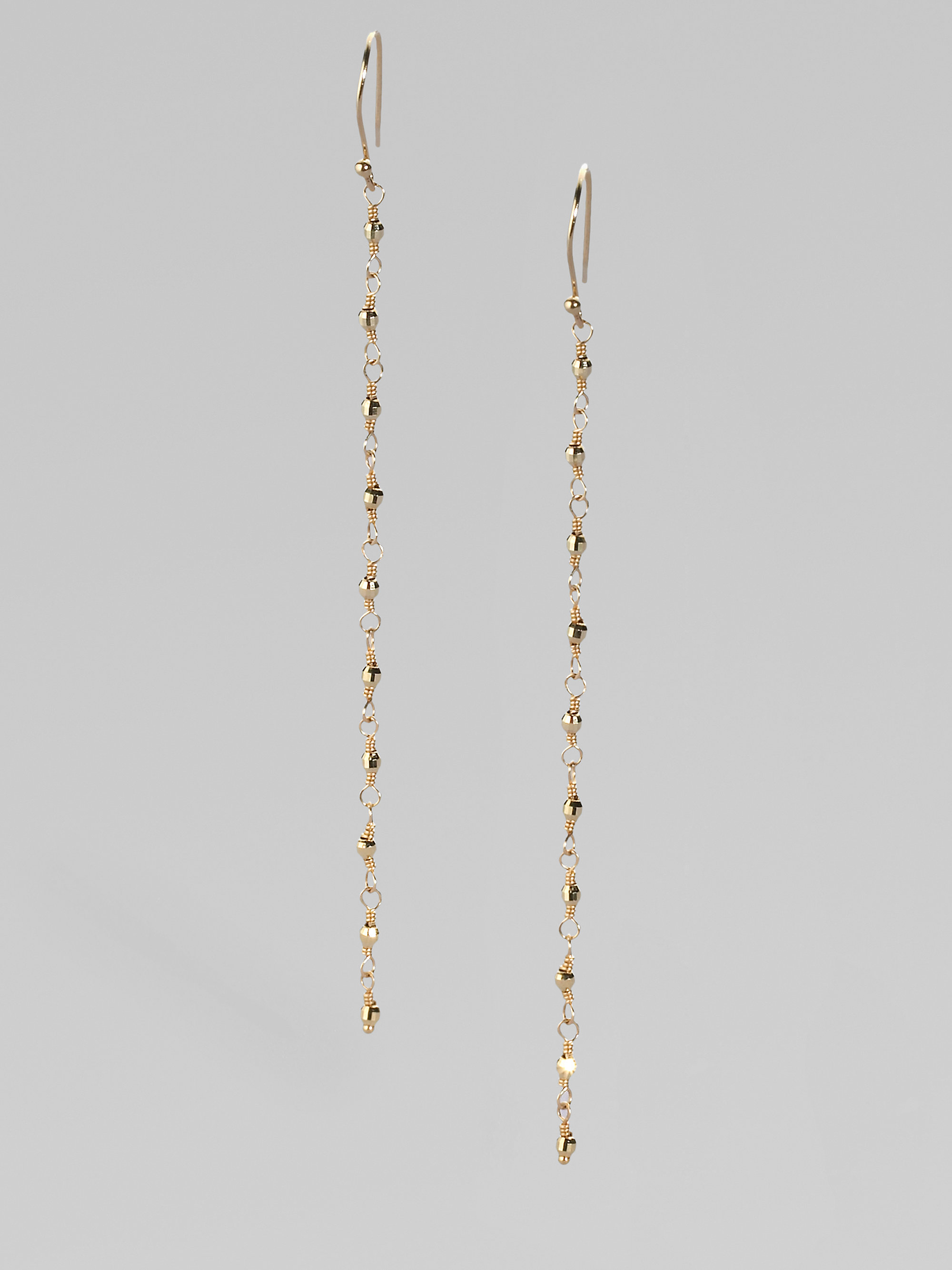 Lyst Mizuki 14k Yellow Gold Chain Earrings In Metallic Gallery