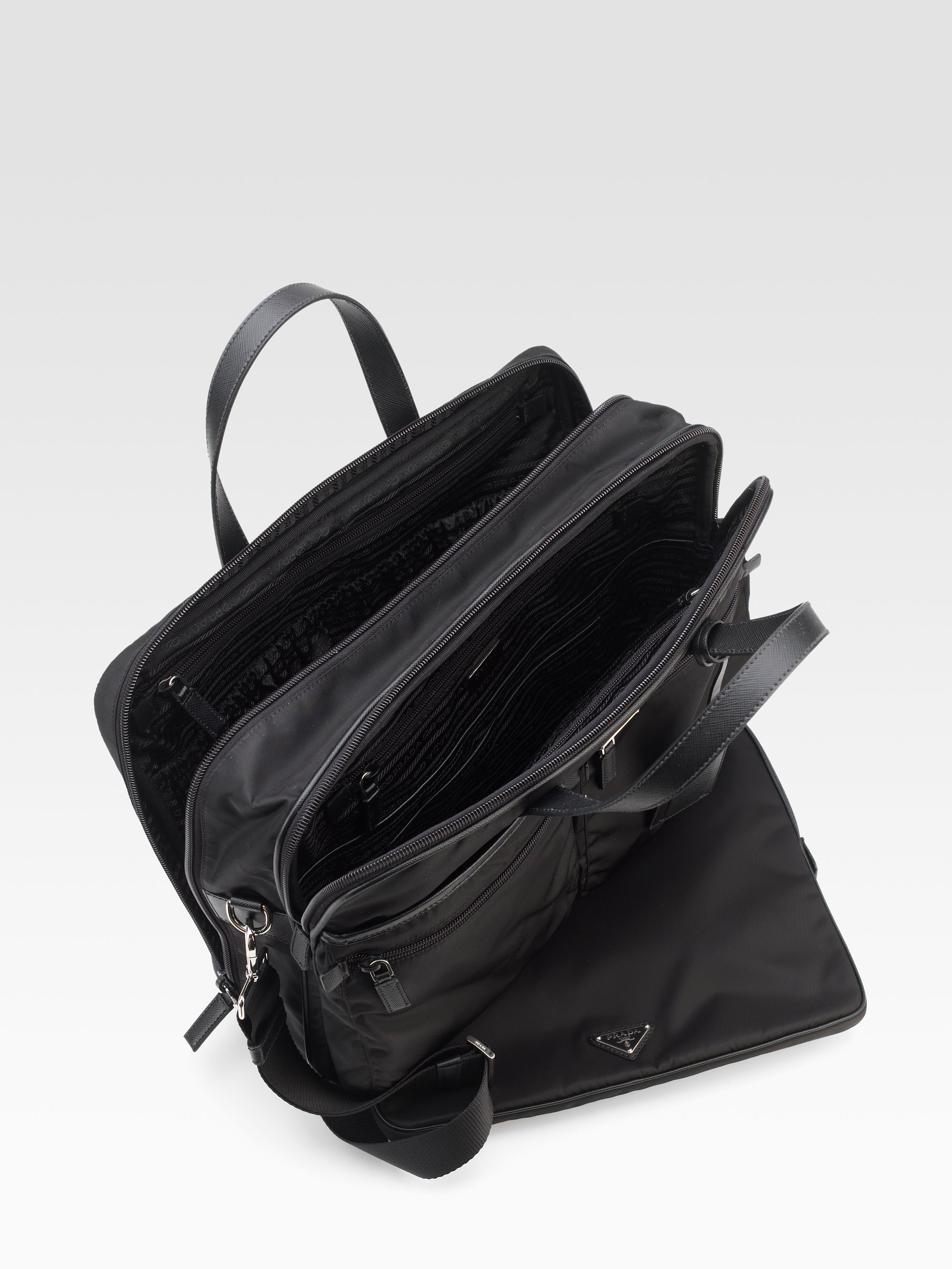 Prada Nylon Weekender Bag in Black for Men | Lyst  