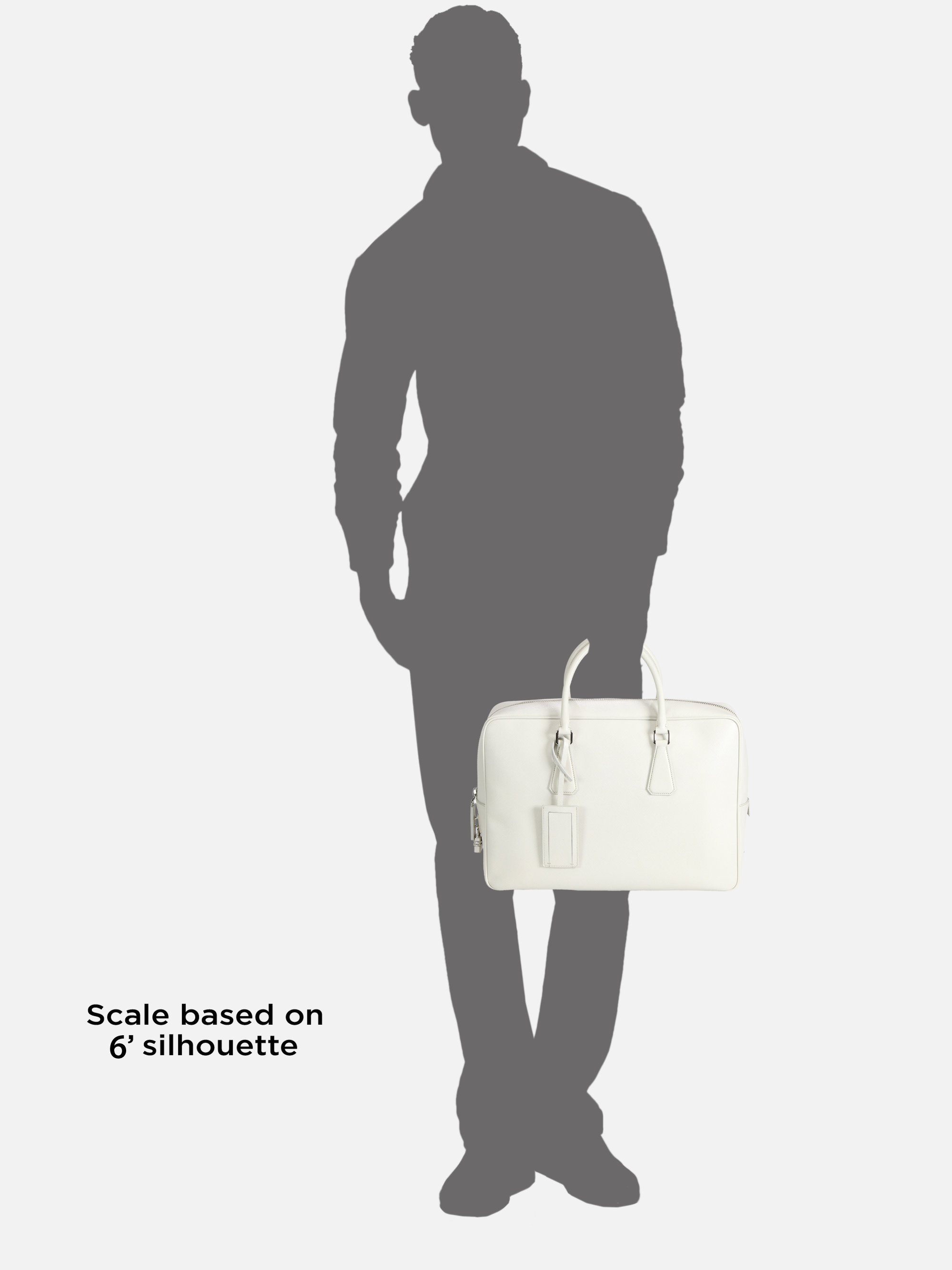 Prada Saffiano Leather Travel Bag in White for Men | Lyst  