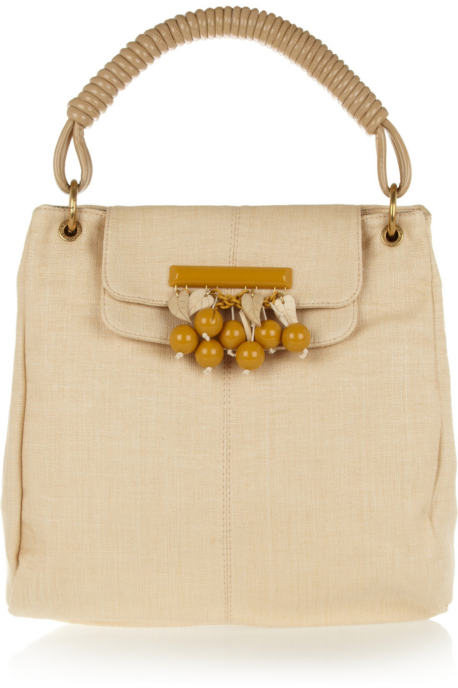 stella mccartney raffia tote bag