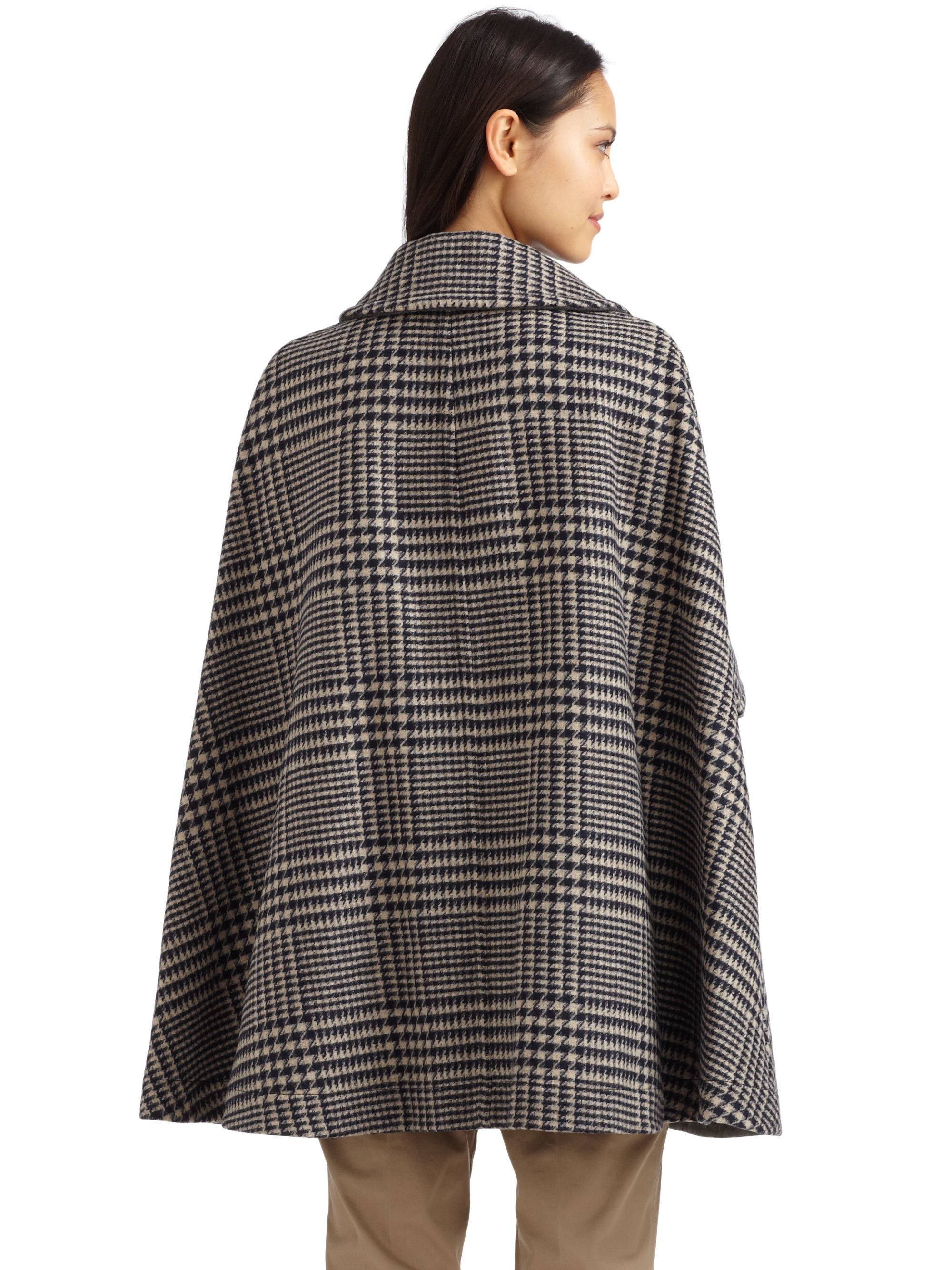 reversible cape coat