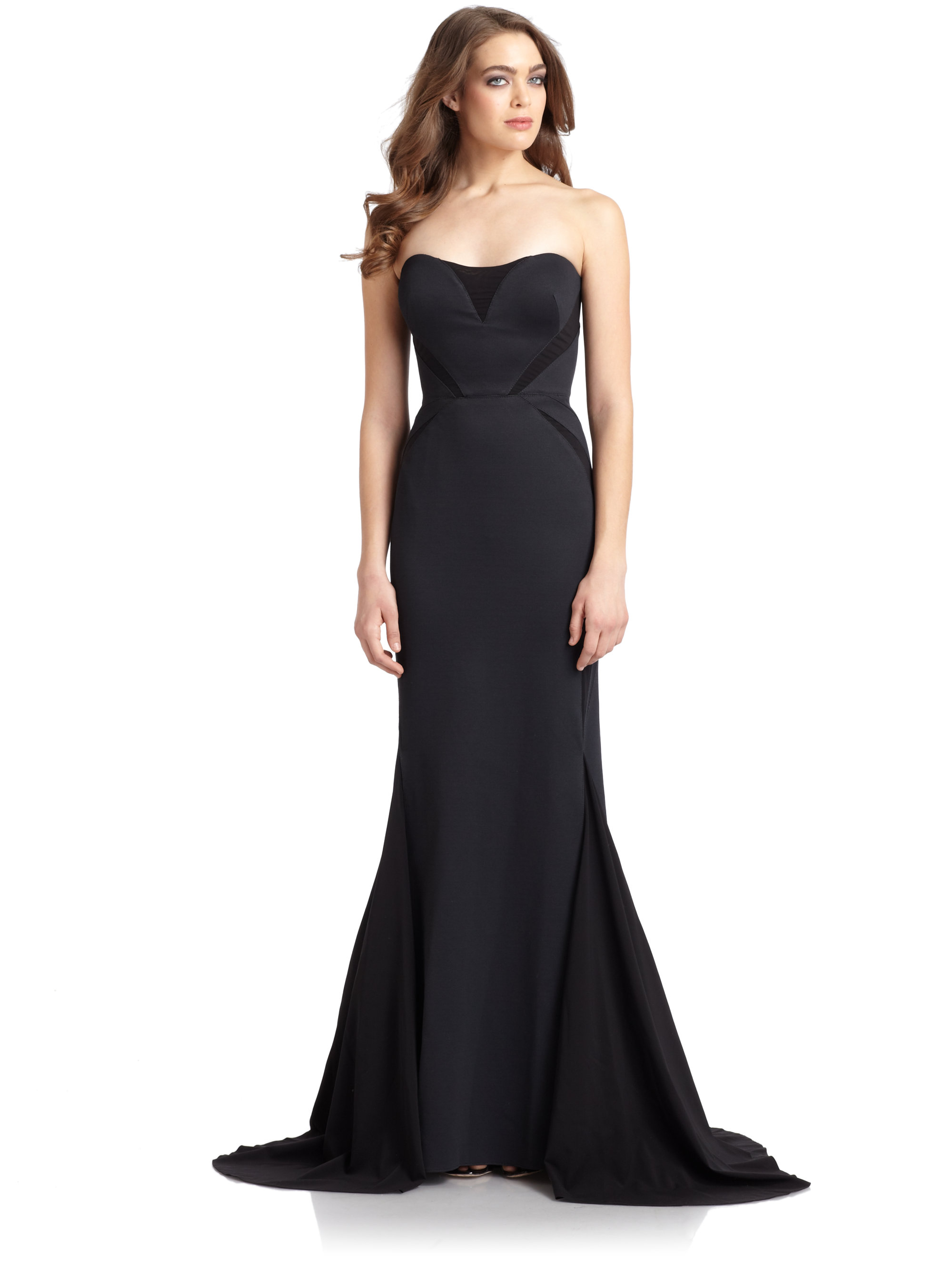 zac posen black gown