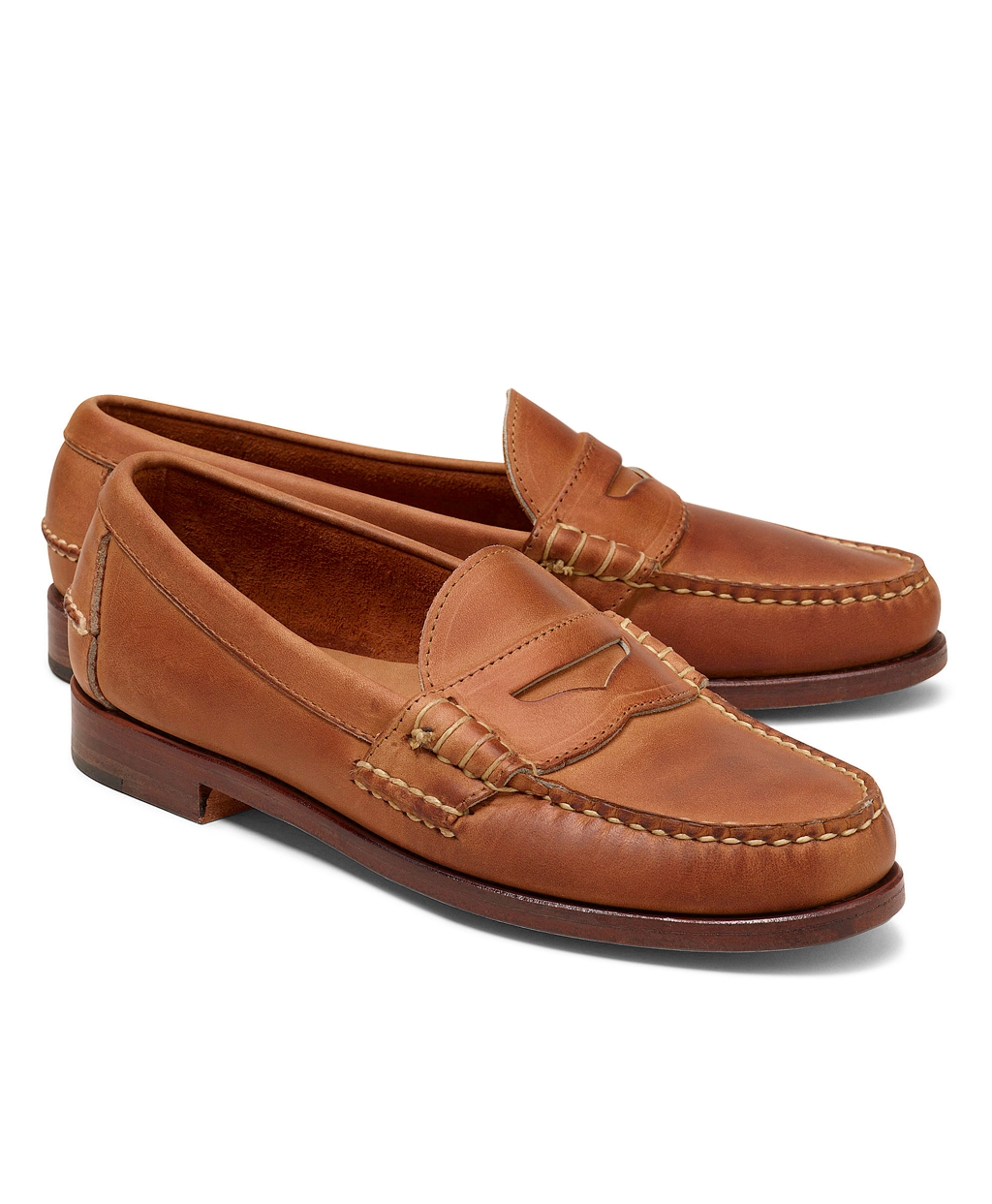 Lyst - Brooks Brothers Rancourt Co Beef Roll Penny Loafers in Brown for Men