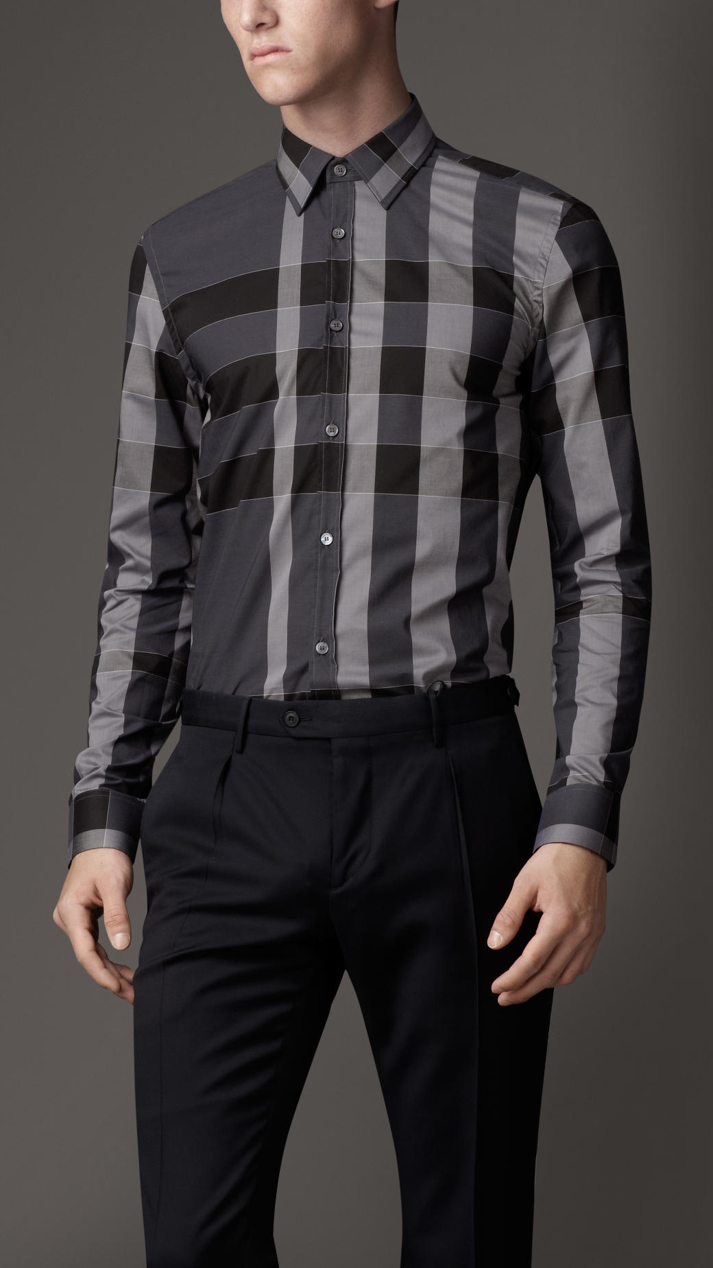 Burberry Tailored Fit Exploded Check 