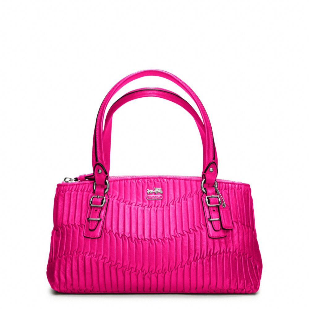 Coach - Small Pink Leather Shoulder Bag – Current Boutique