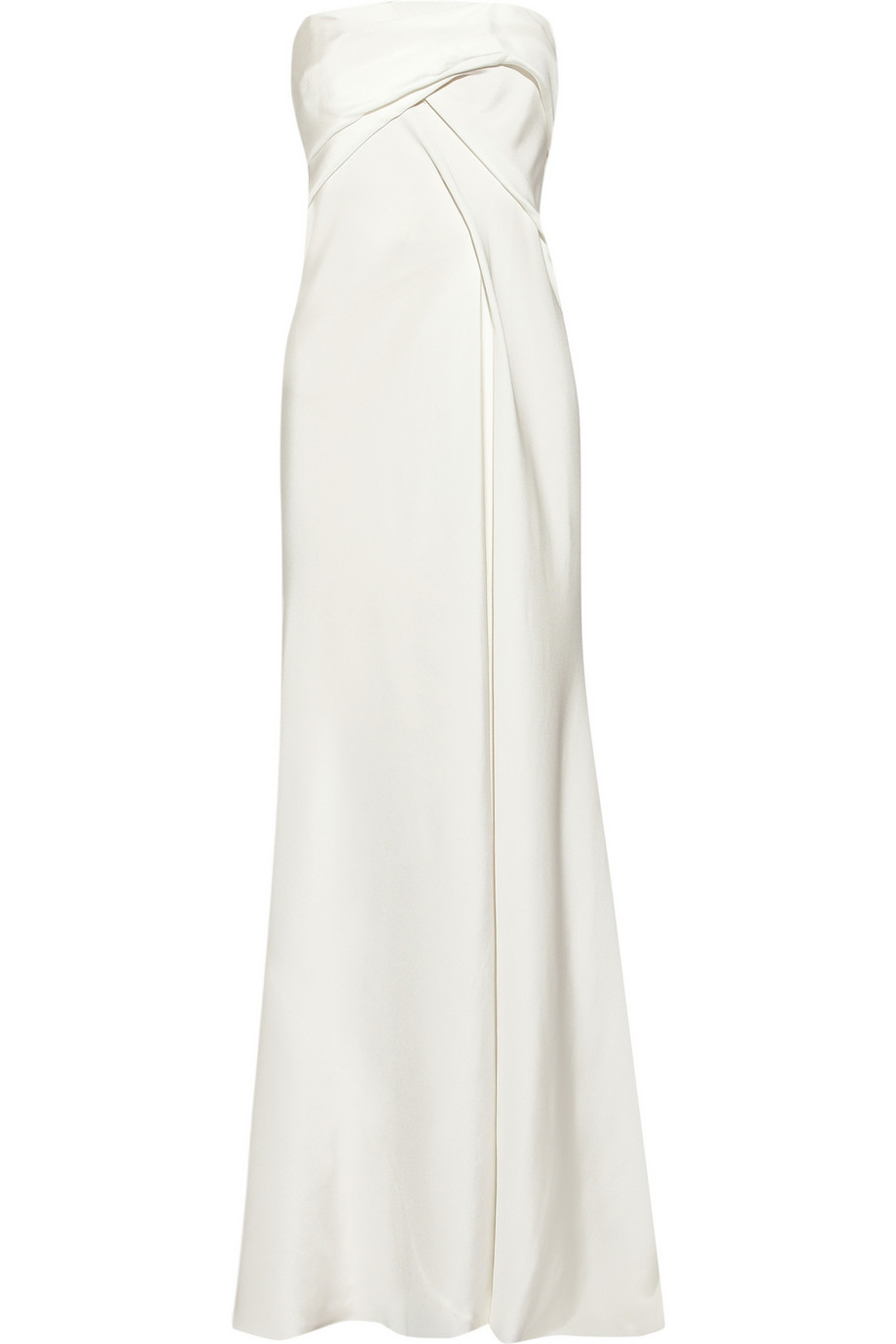 Lyst - Donna Karan Strapless Bustier Gown in White