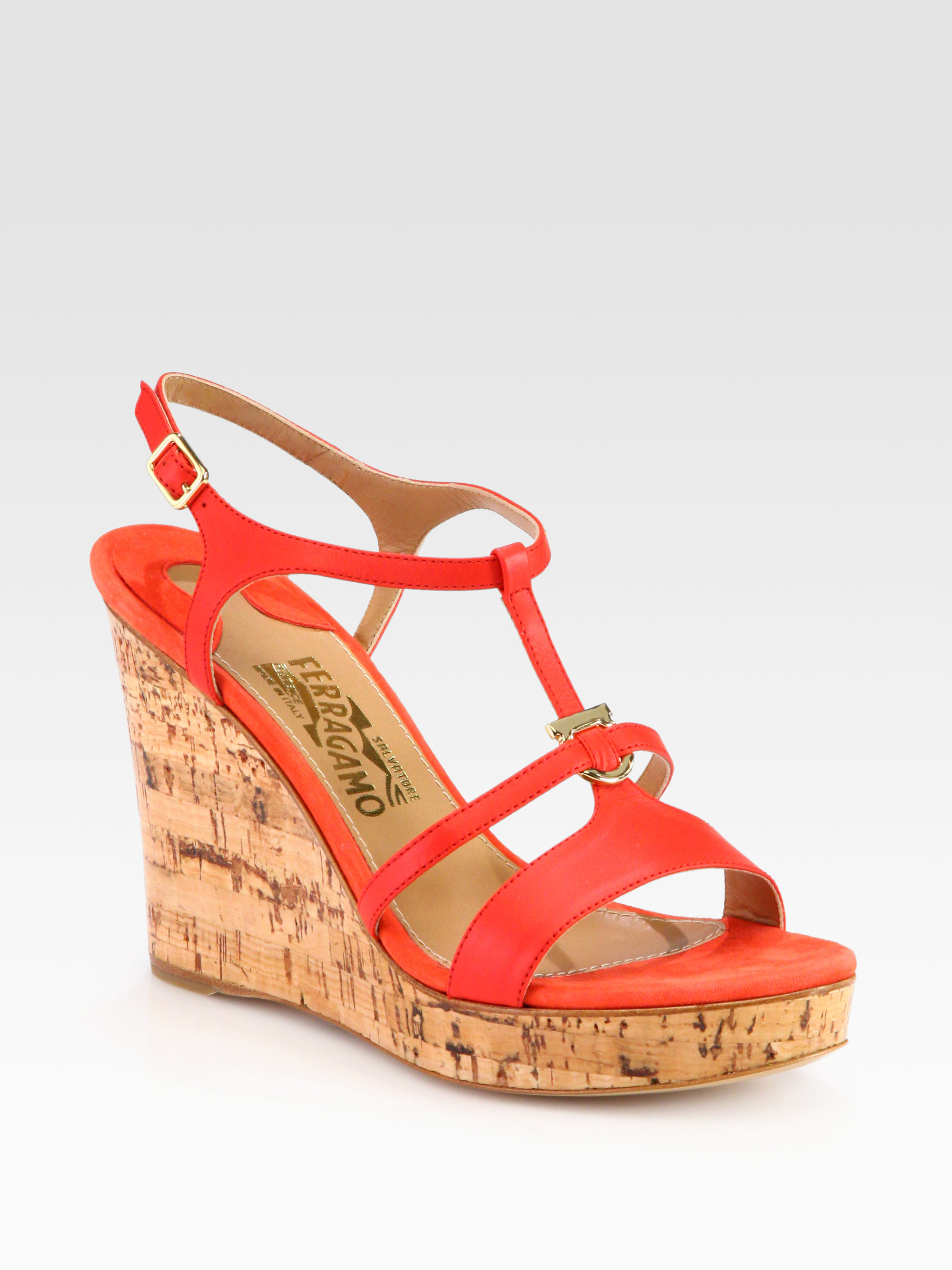 ferragamo cork wedge