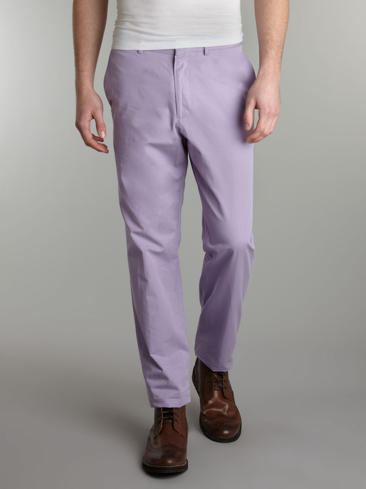purple chinos mens