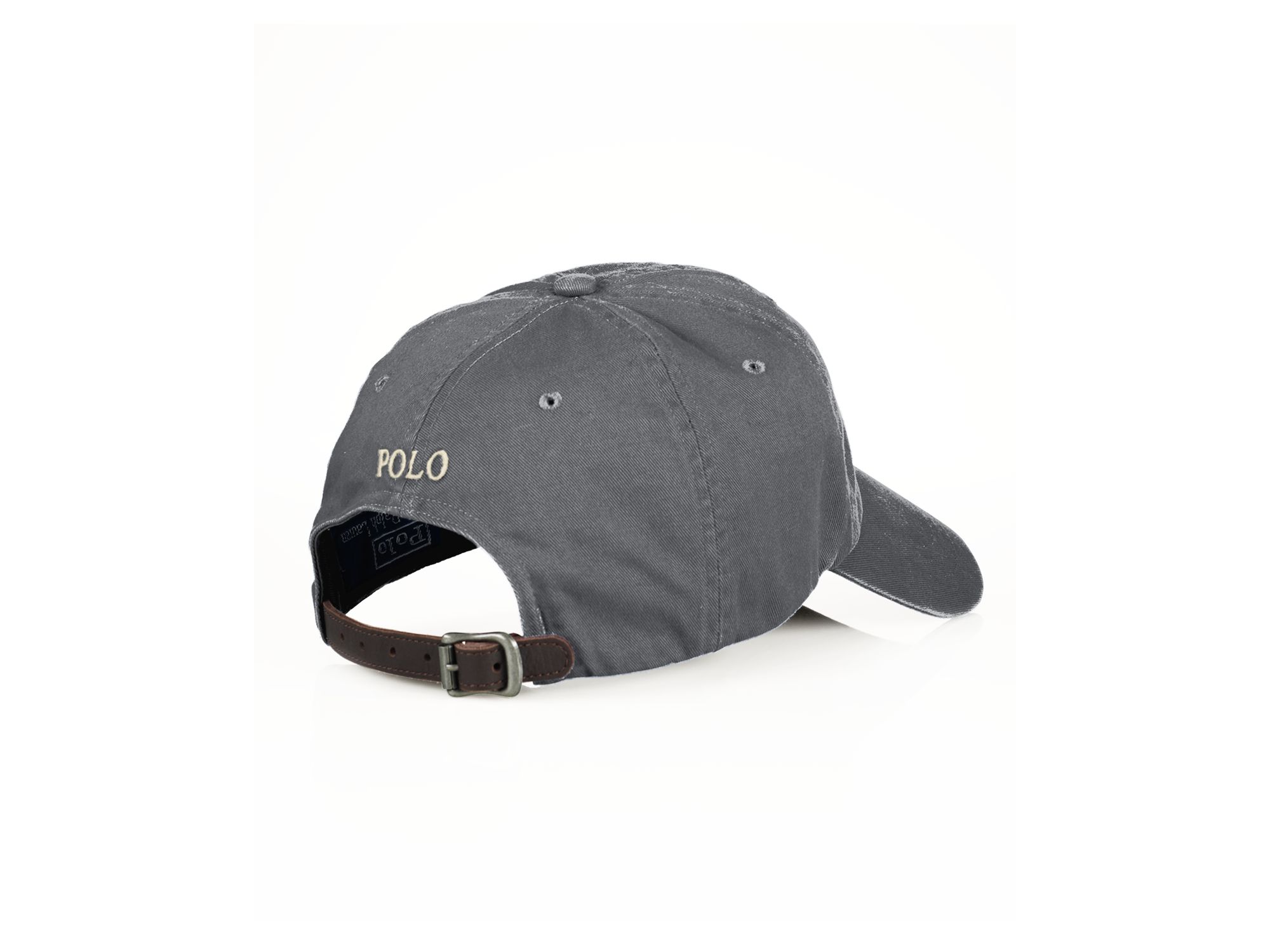 gray polo cap