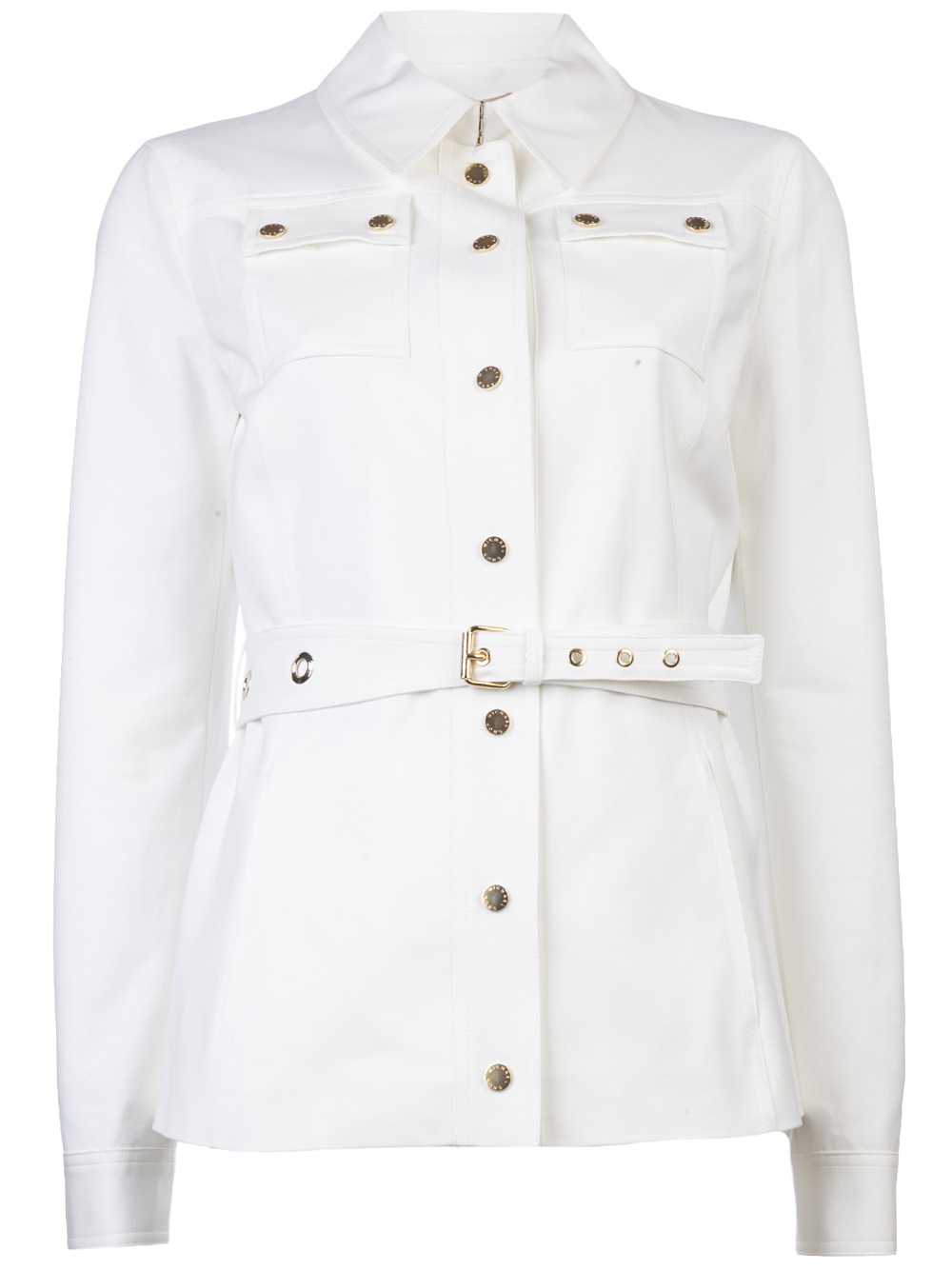 Michael Kors Utility Jacket in White | Lyst