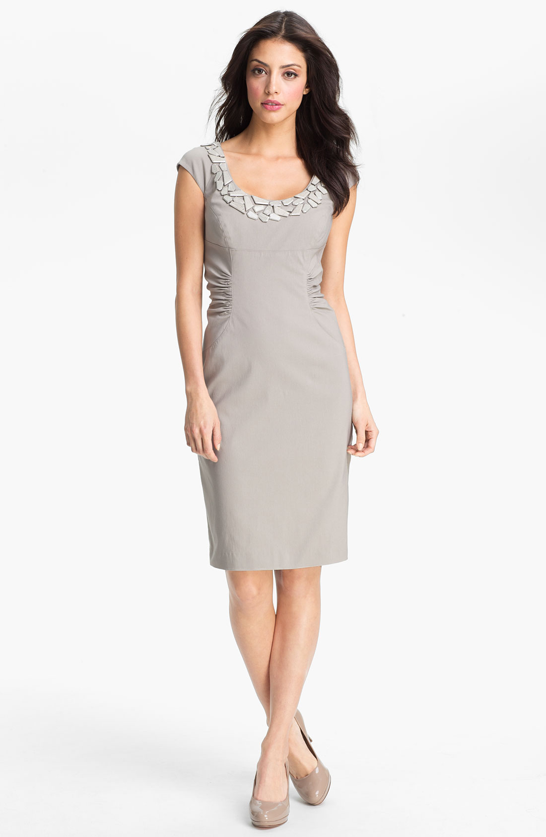 Alex Evenings Alex Evenings Compression Embellished Ruched Sheath ... Alex Evenings Alex Evenings Compression Embellished Ruched Sheath ...