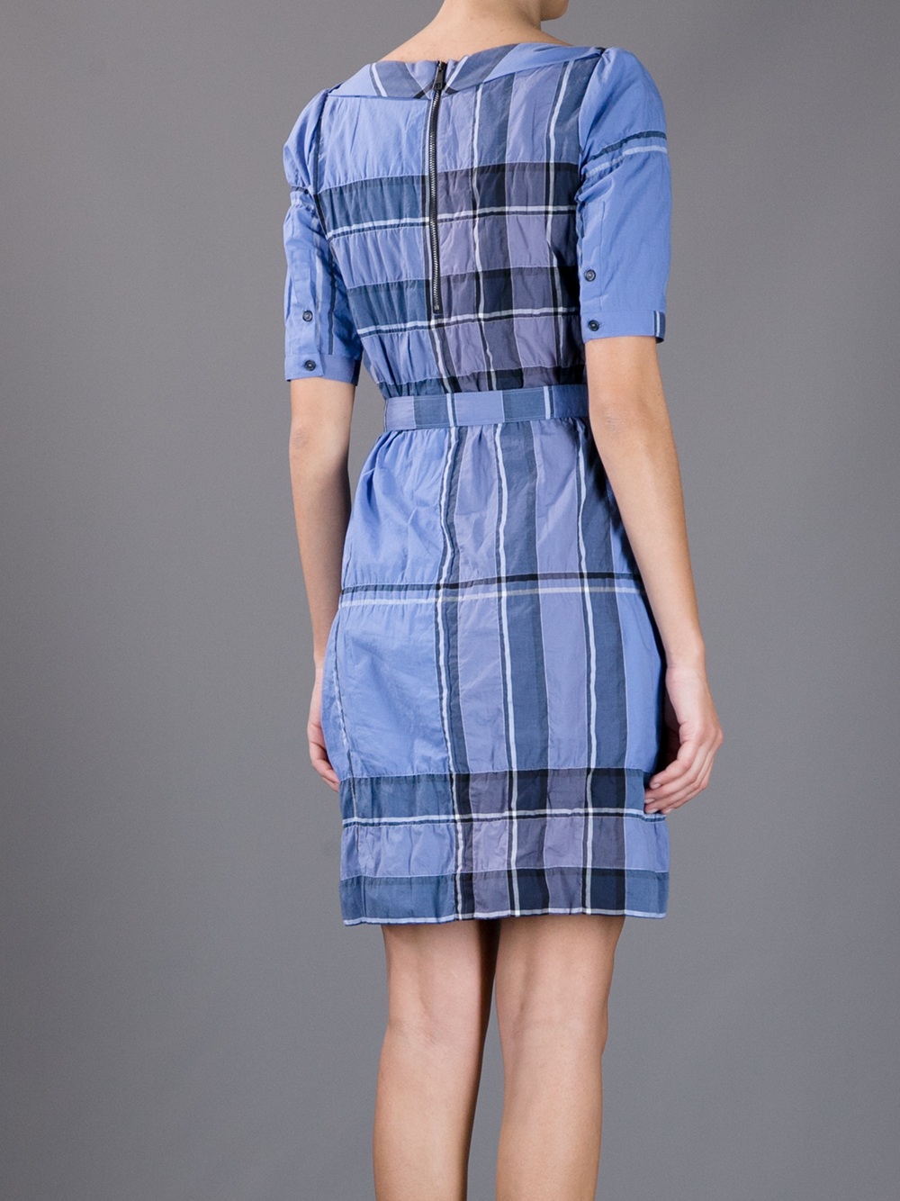 plaid dress burberry
